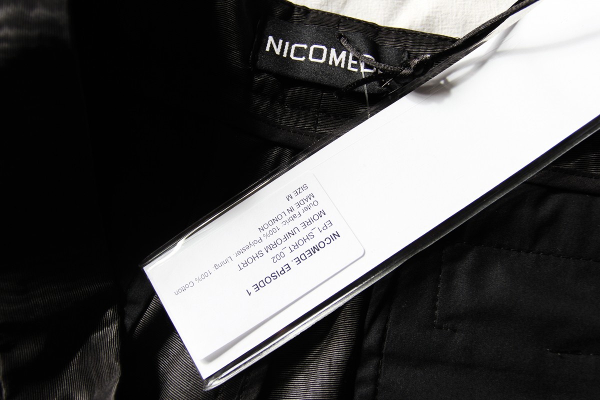 Nicomede Talavera - BNWT SS20 NICOMEDE EPISODE 1 MOIRE UNIFORM SHORTS M - 7