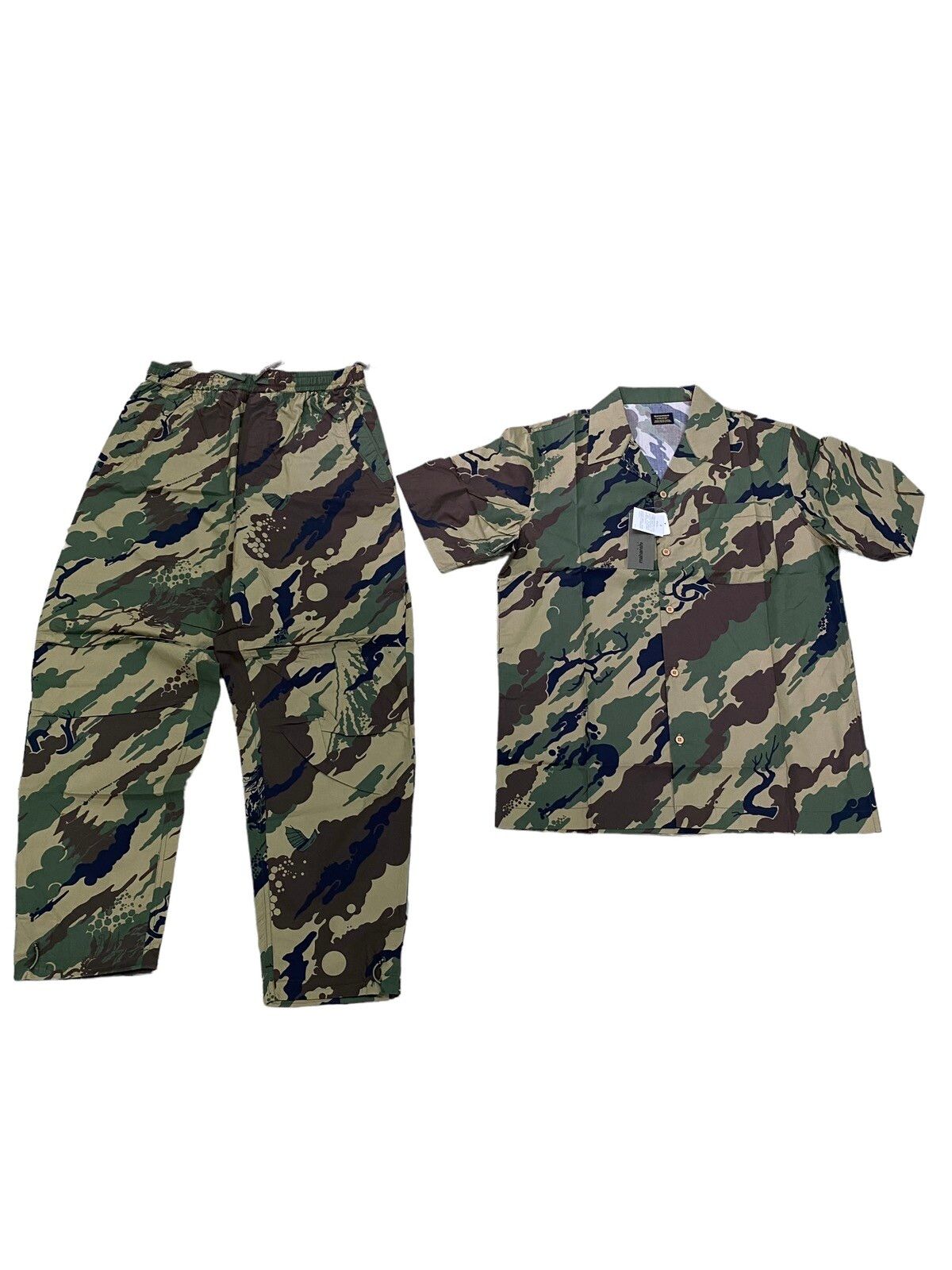 Maharishi Woodland Camo Camp Collar Shirt - 2