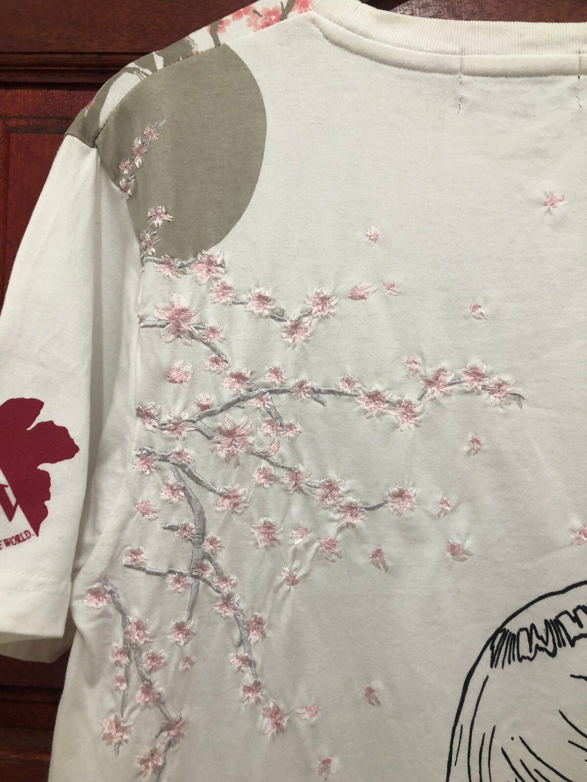 Rare Evangelion Rei Ayanami Embroidery Sakura Flower - 5