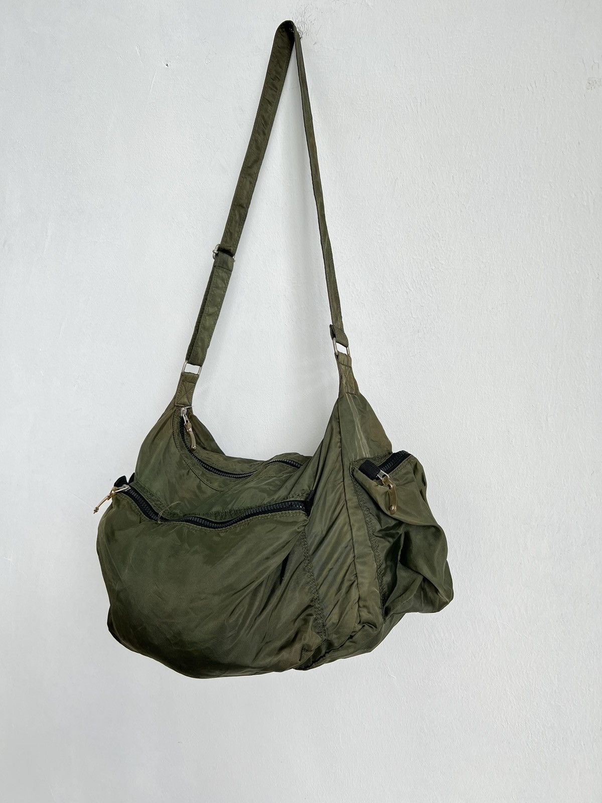 Camo Green Army Sling Bag - 1