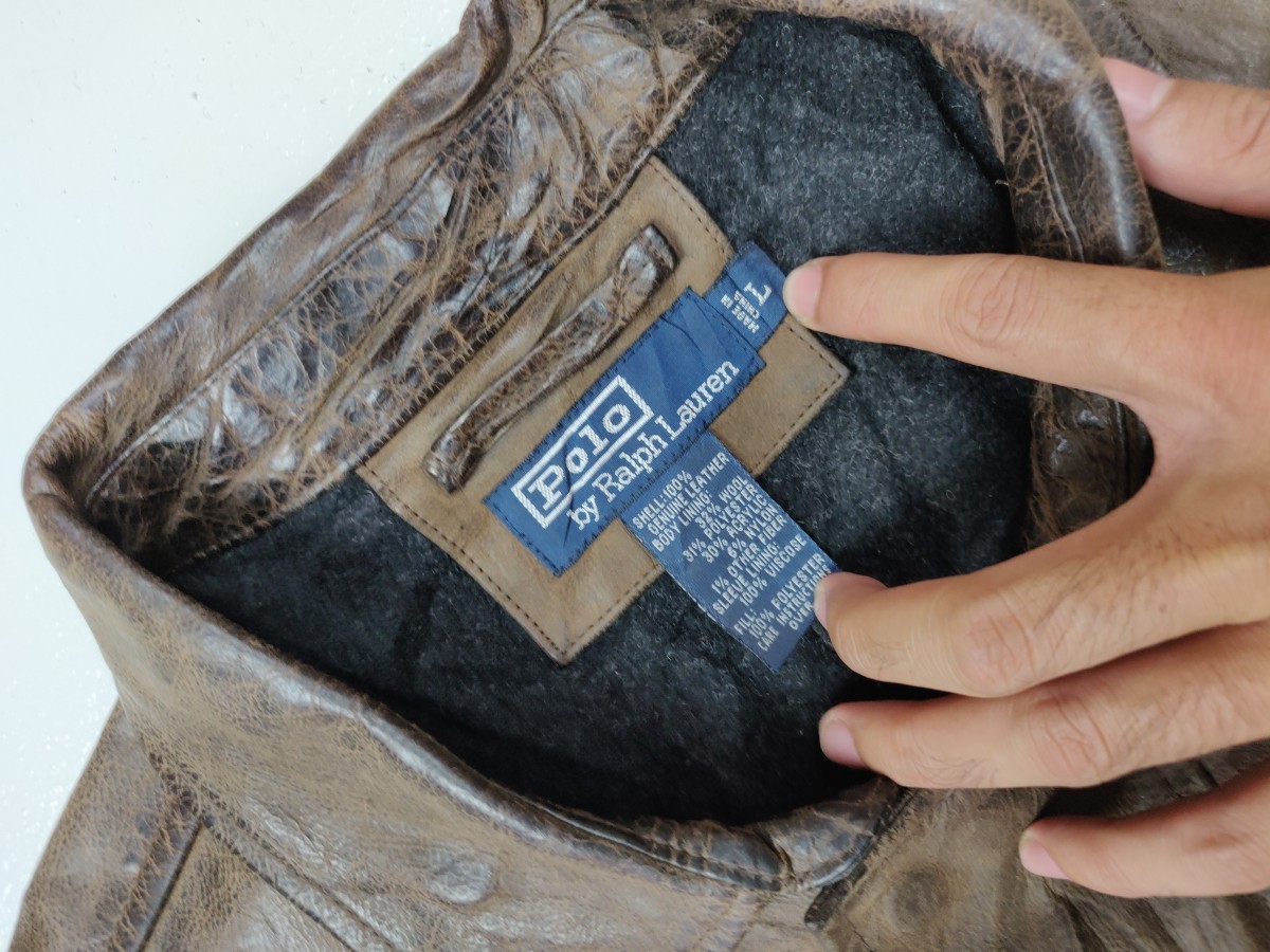 Genuine Leather - Polo RL Heavy Coat Outerwear Winter Season - 5