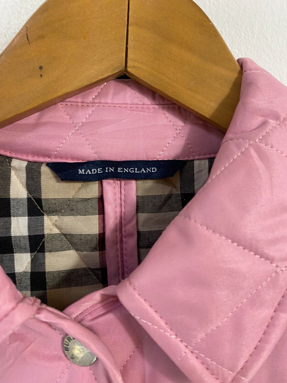 Burberry Quilted Jacket Design Pink Color Nova Check - 5