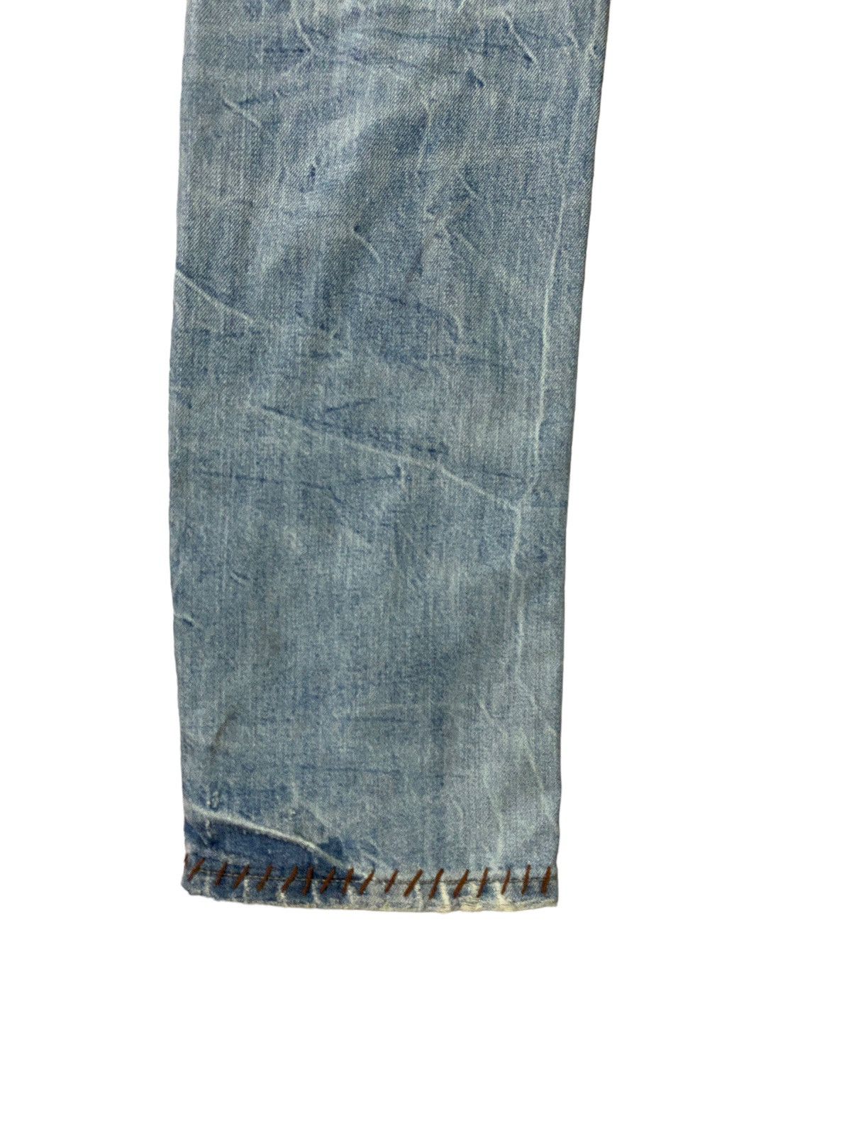 Distressed Denim - Distressed Japan Denim Zipper Custom Denim Jeans - 17