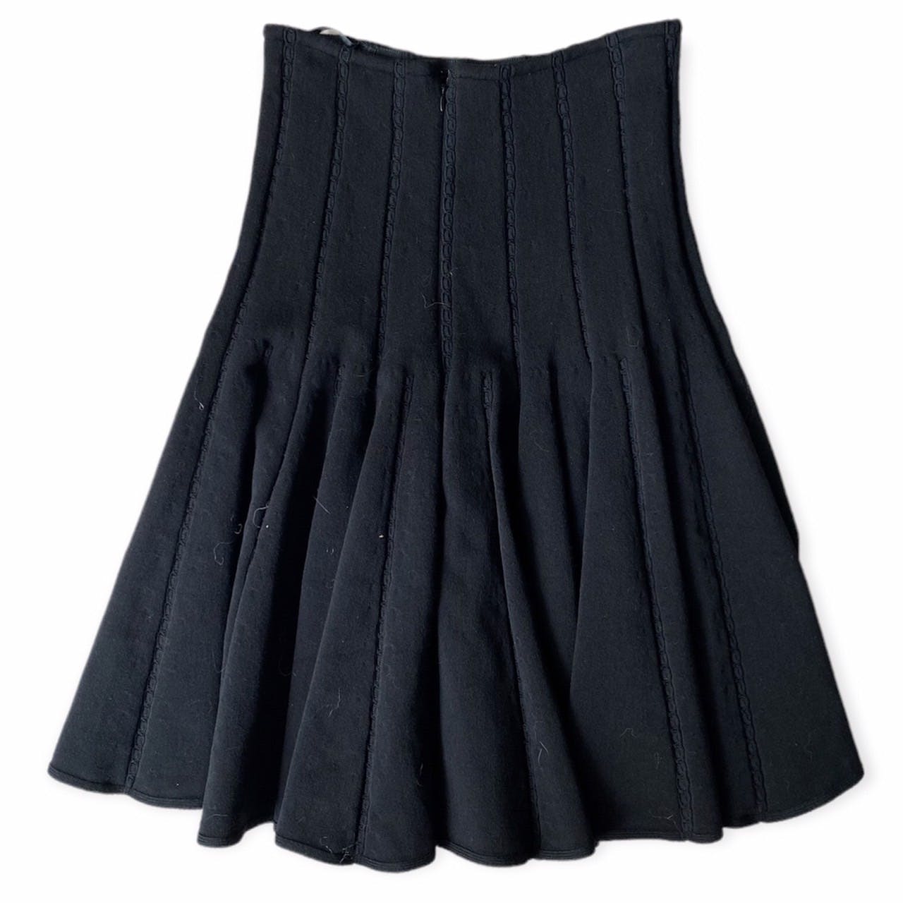 Alaia stretch wool skirt - 2