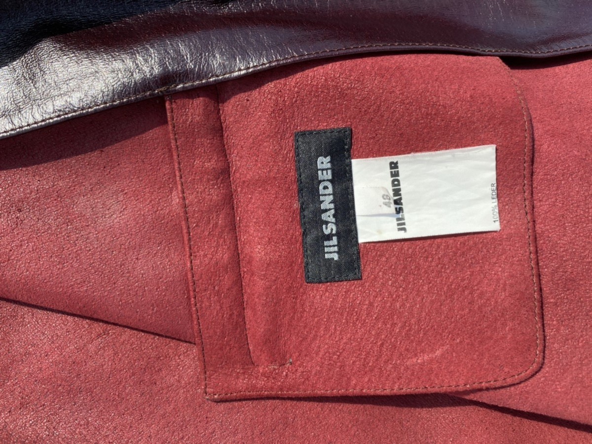 Jil sander leather blouse jacket - 4