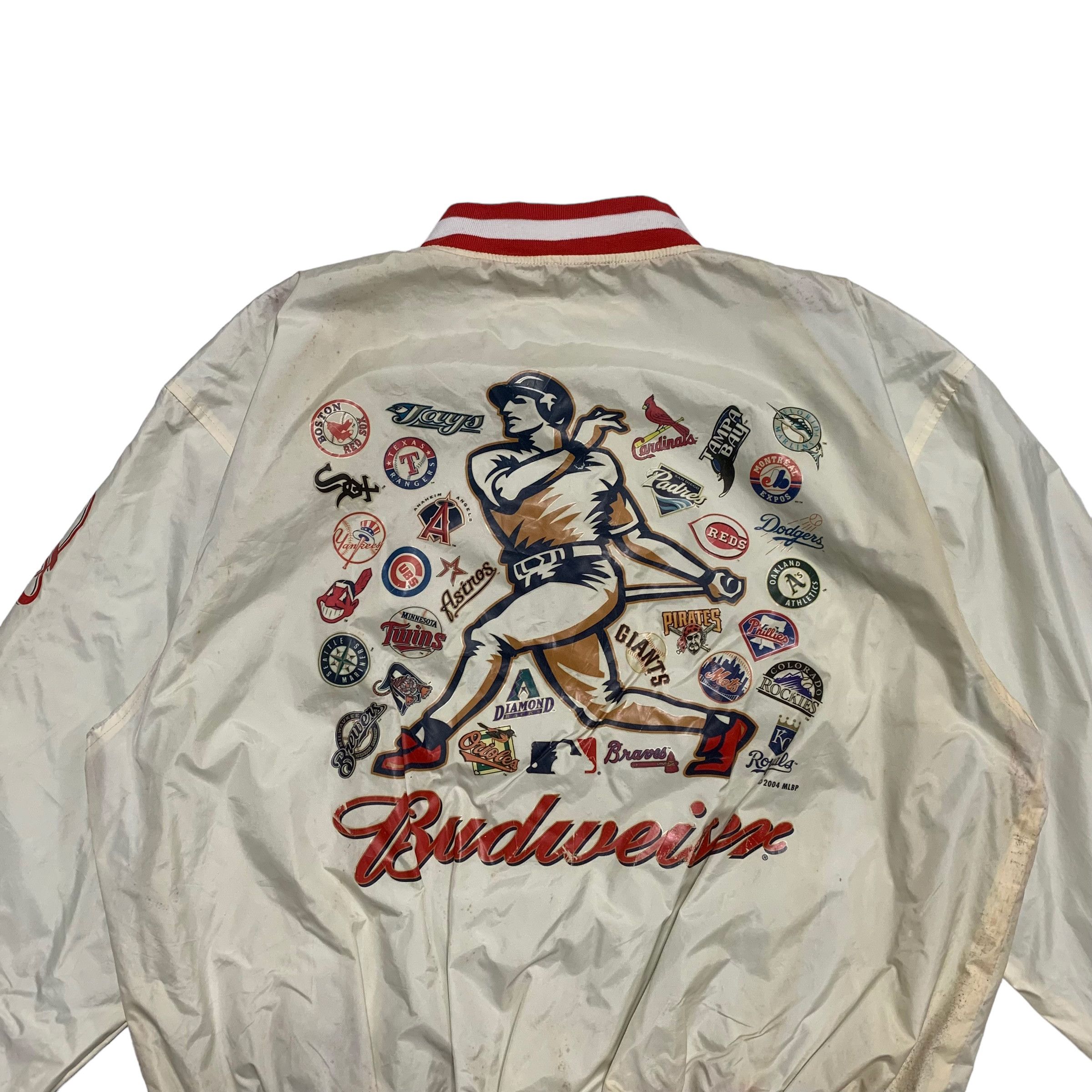 Vintage MLB Budweiser Baseball Reversible Jacket - 2