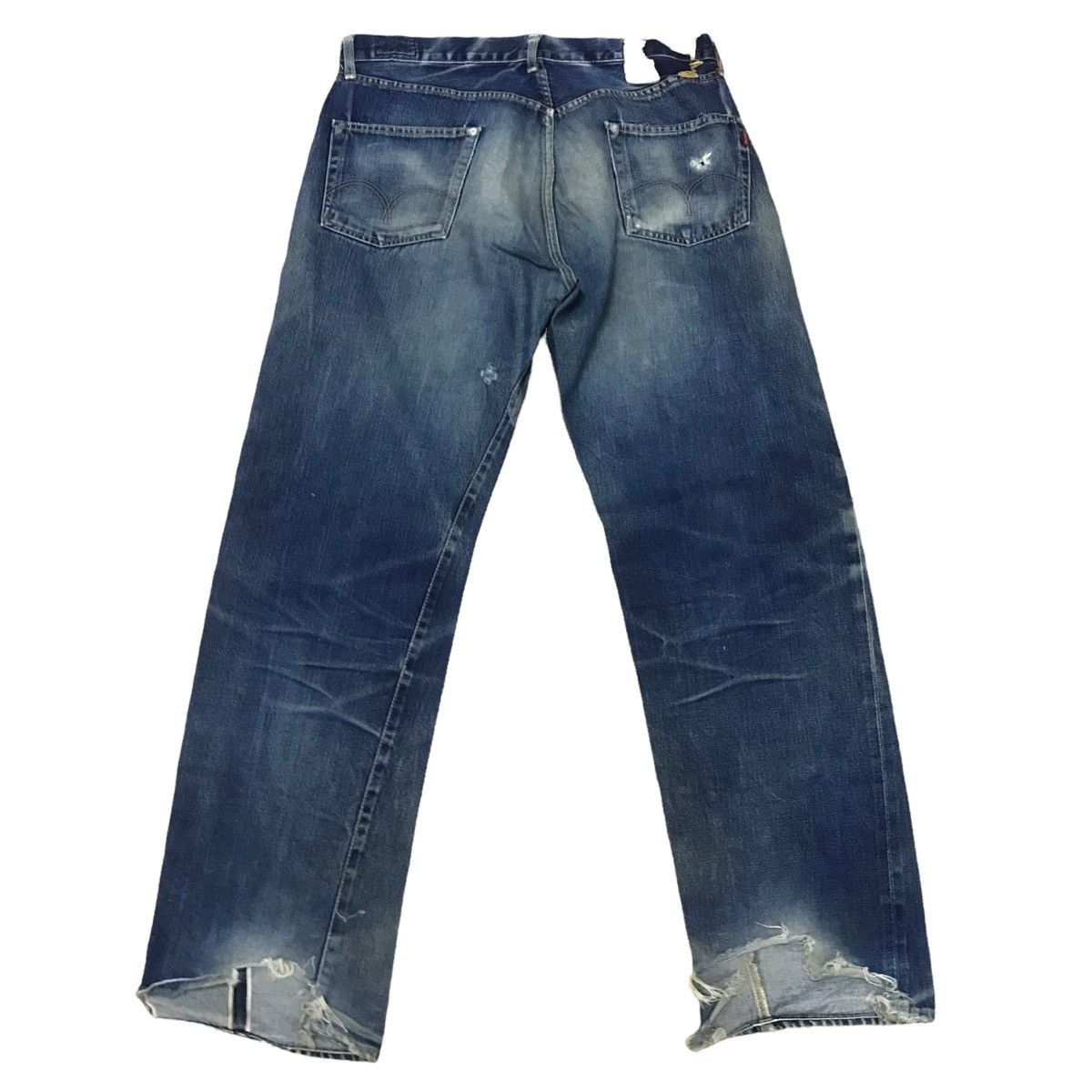 Vintage - Bartack distressed selvedge denim - 2