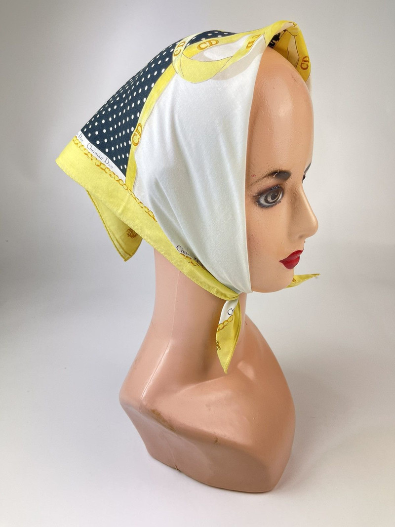 Christian Dior Monsieur × Vintage - CHRISTIAN DIOR BANDANA HANDKERCHIEF NECKERCHIEF TURBAN - 1