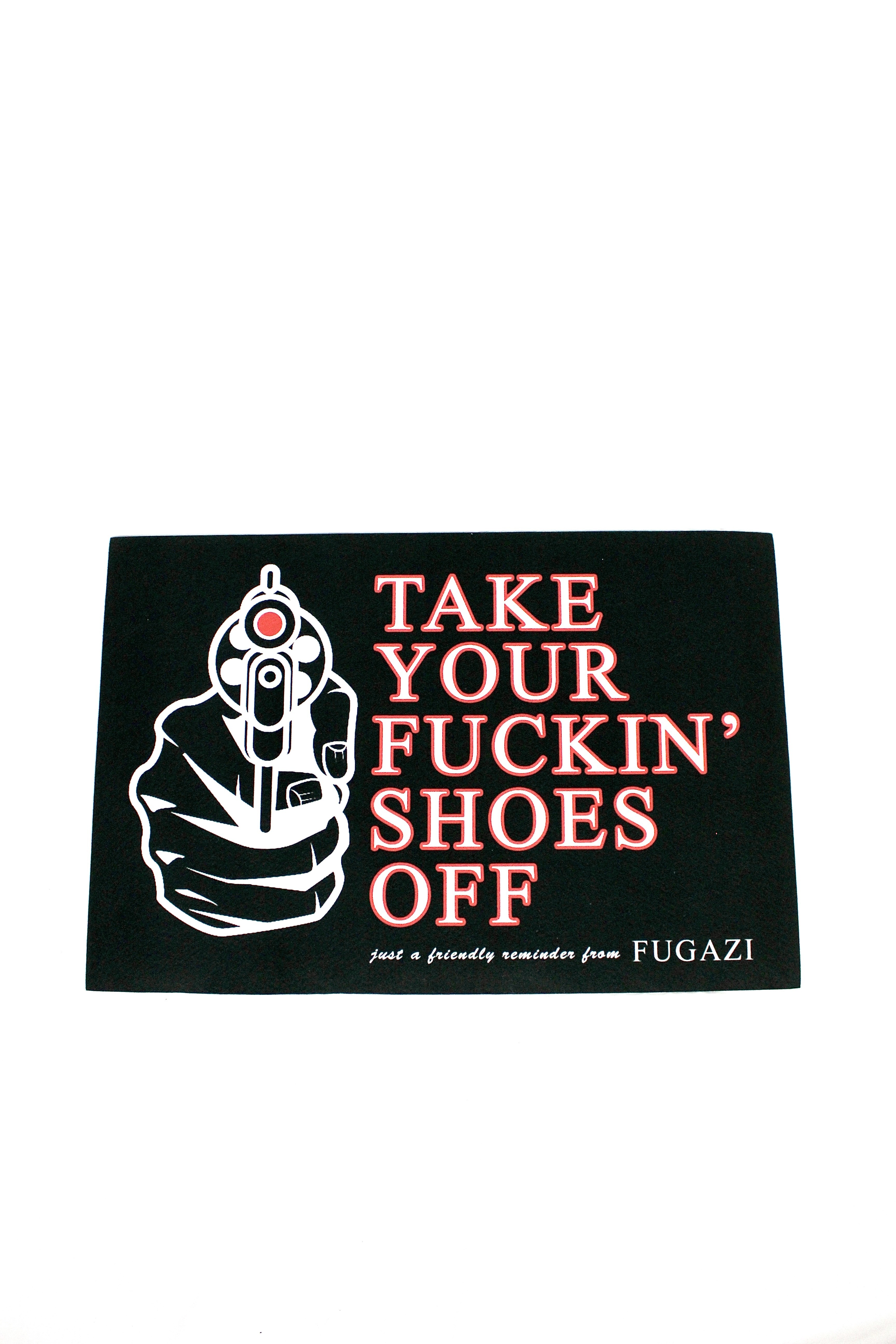 Fugazi TYFSO “Take Your Fuckin’ Shoes Off” Doormat - 2