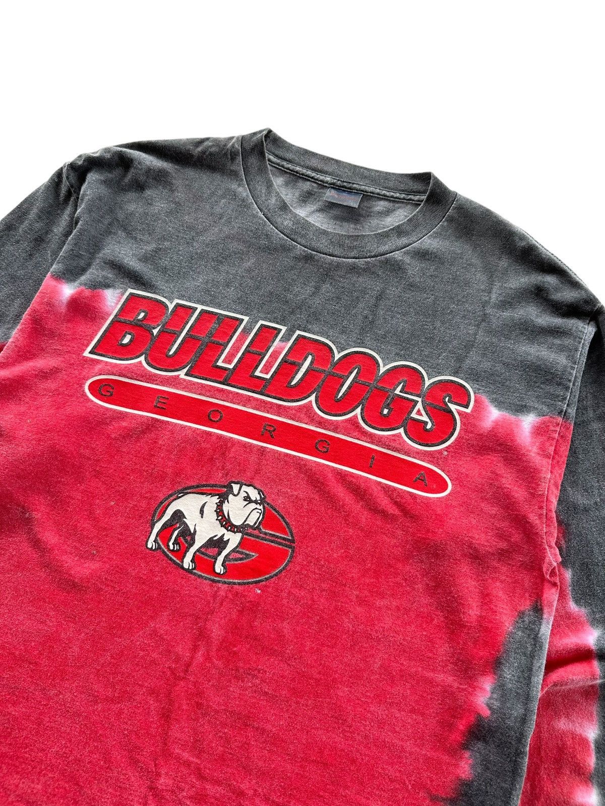 Vintage - Georgia University Bull Dogs Vtg Tie Dye T Shirt - 3