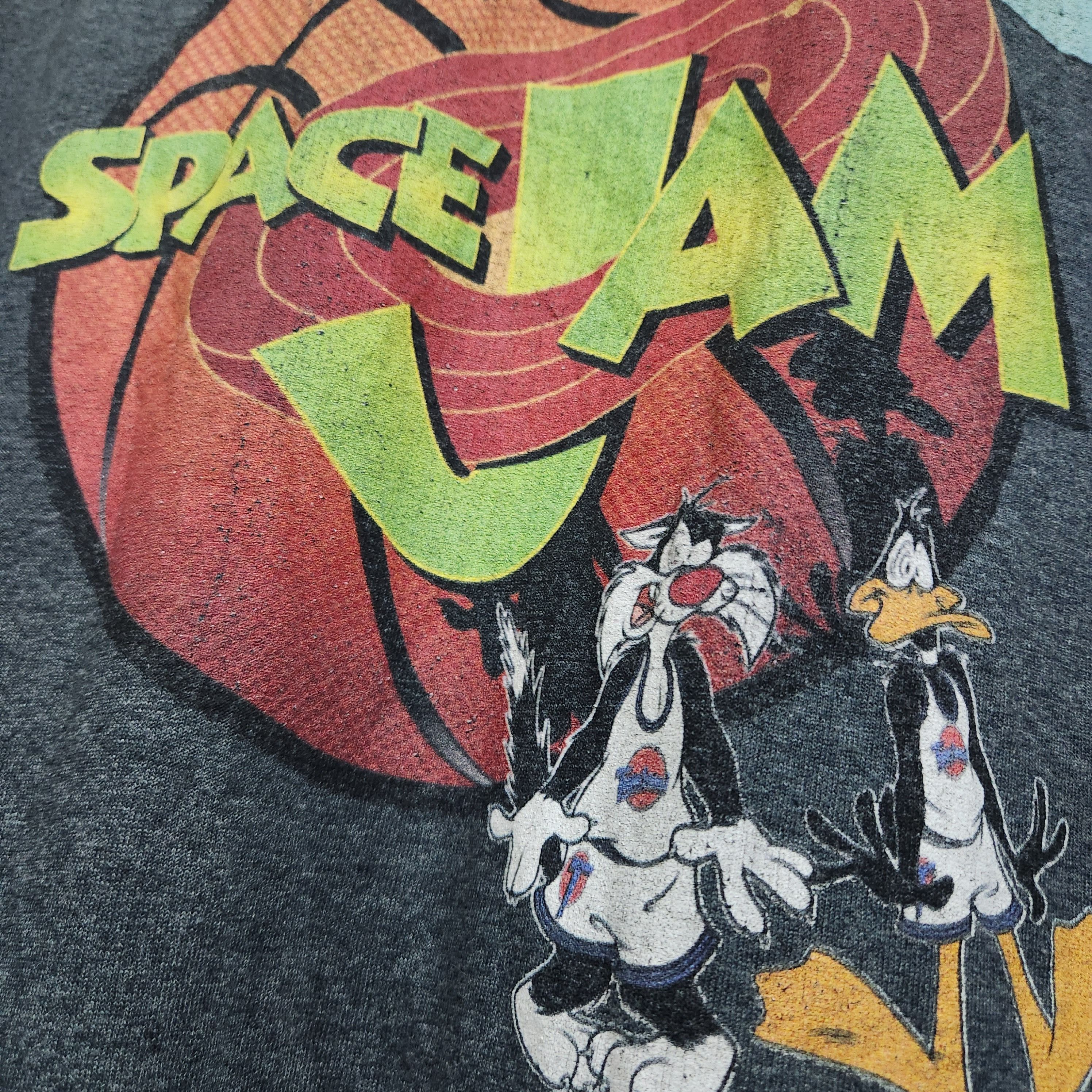 Steal 🌟 Y2K Oversized Space Jam Movie Blockbuster TShirt - 13