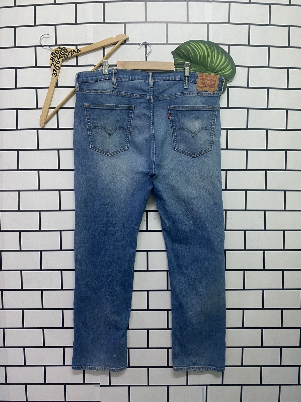 Vintage LEVIS 553 Blue Distressed Denim - L50 - 2