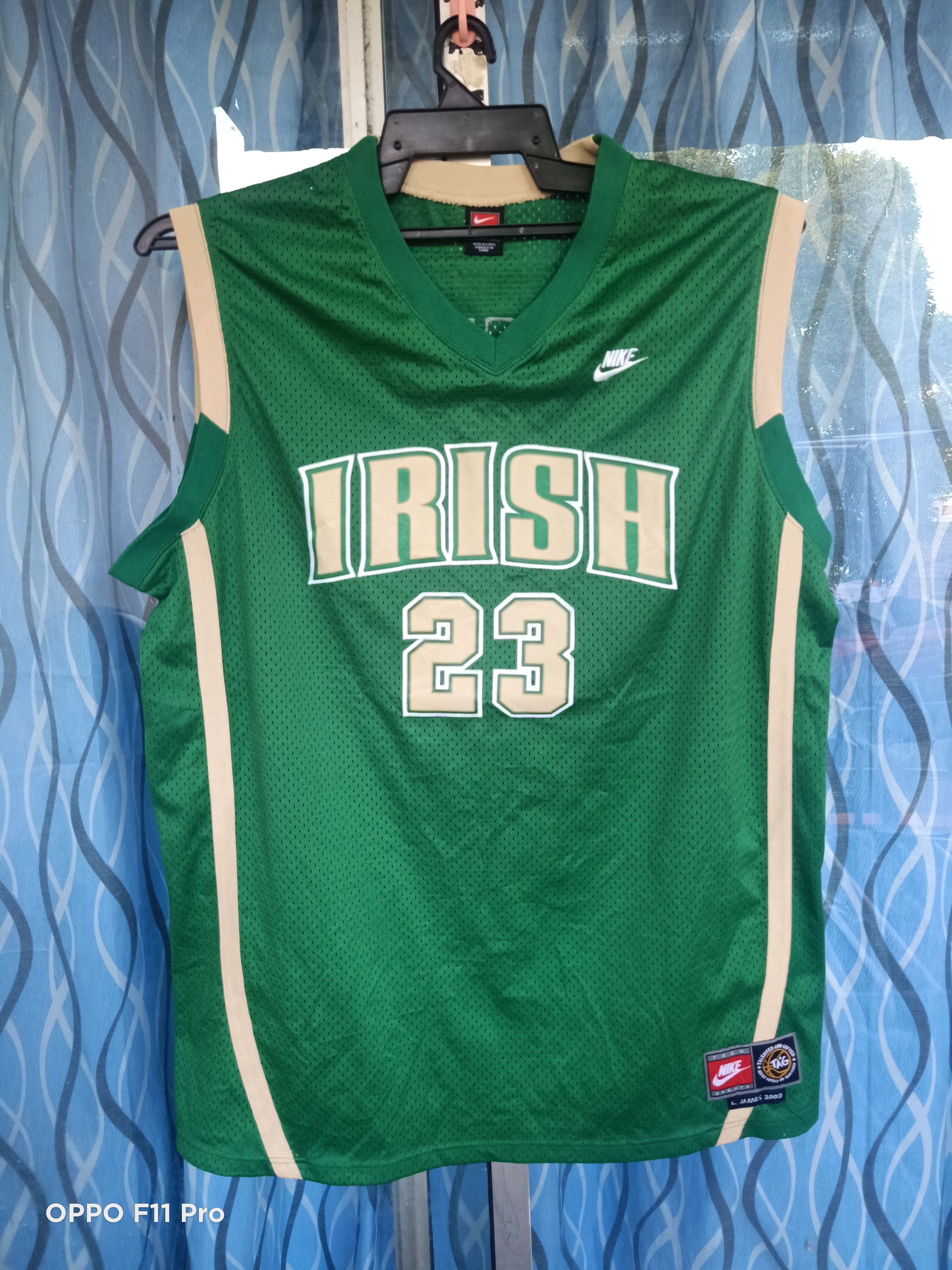 Lebron James High School Irish Biege 03 Jersey - 3