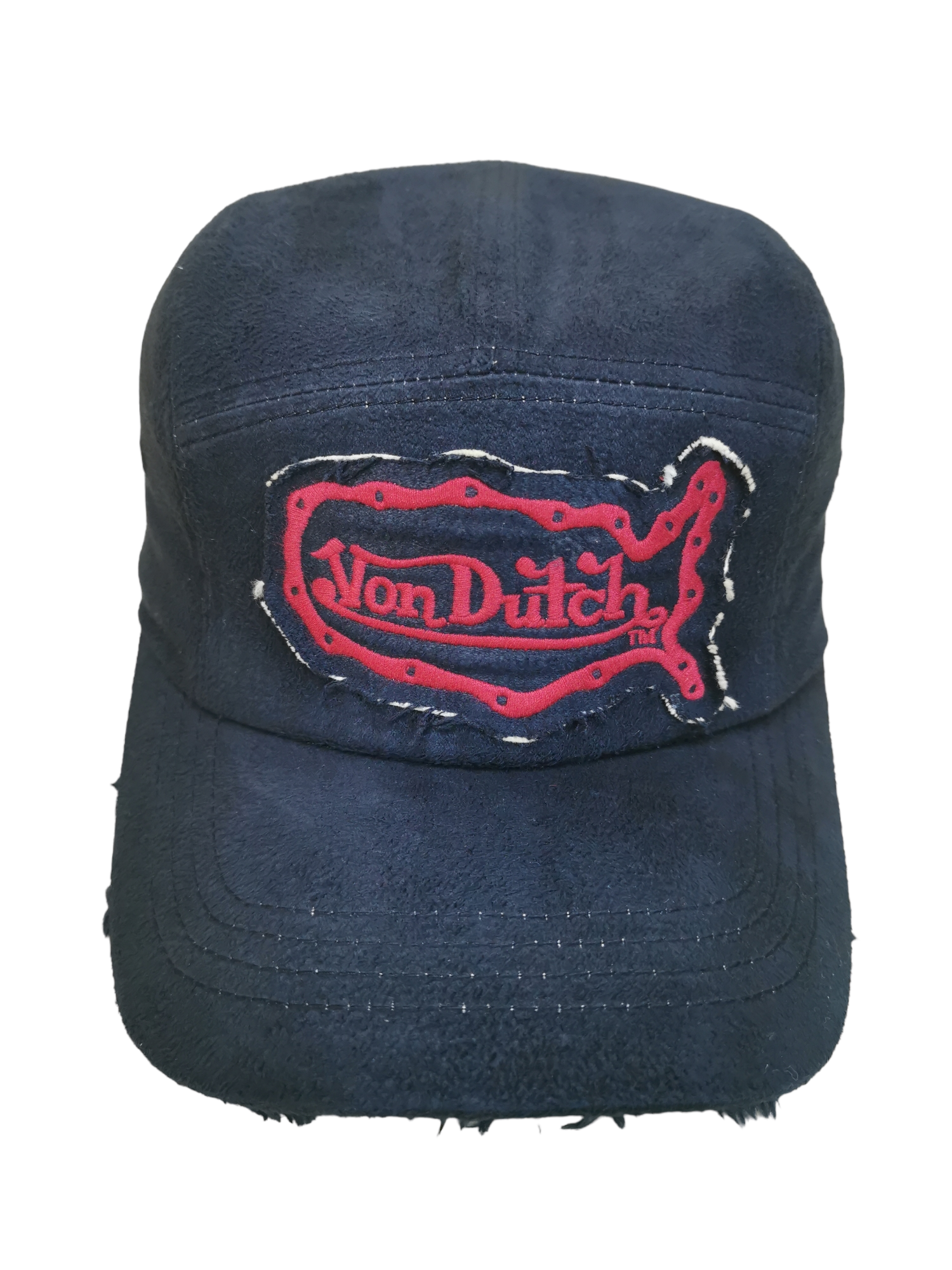 Other Designers Leather - VINTAGE VON DUTCH LEATHER 5 PANEL HAT CAP, type_of_hat_cap