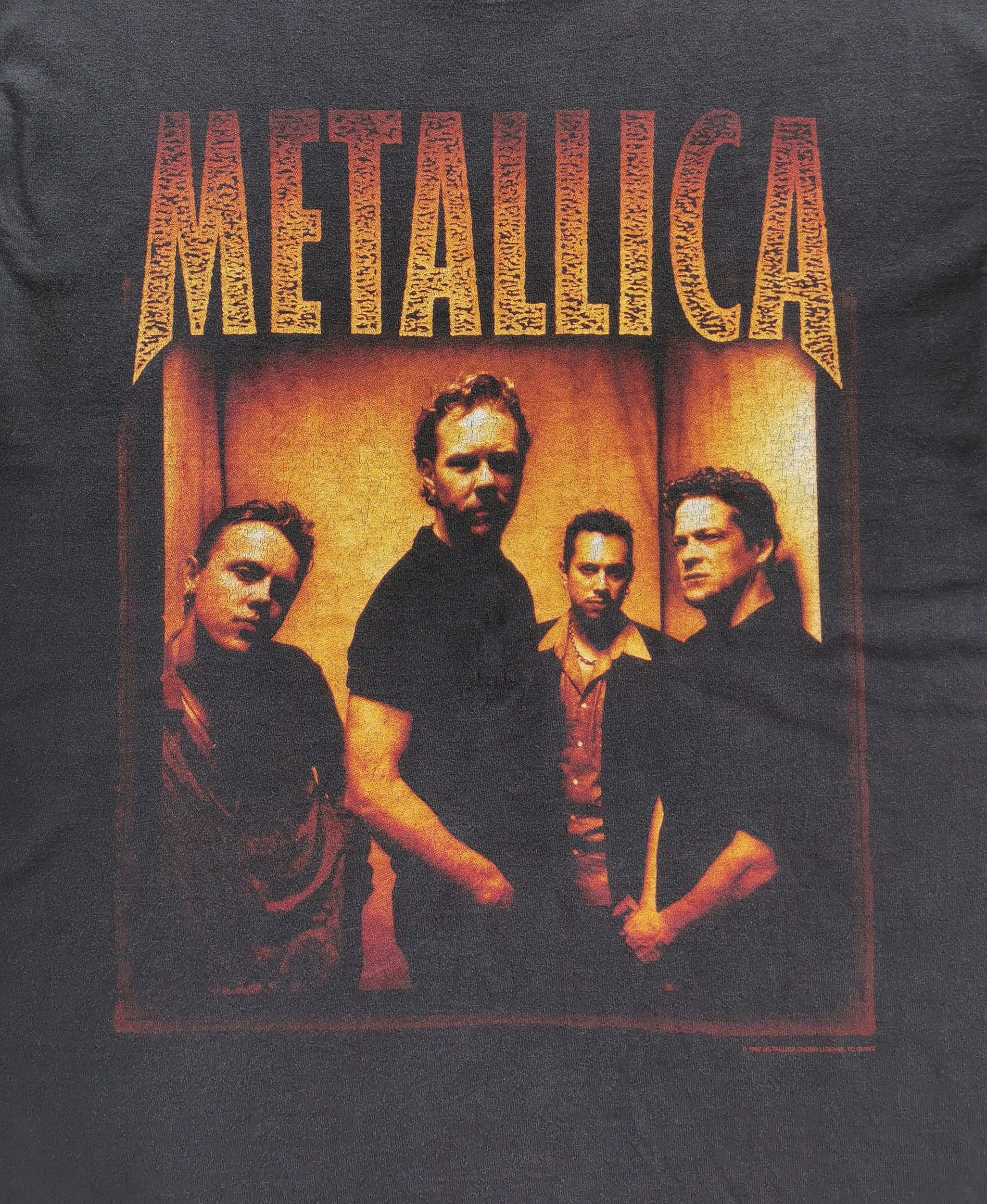 1998 Vintage Metallica Metal Band Tshirt - 5