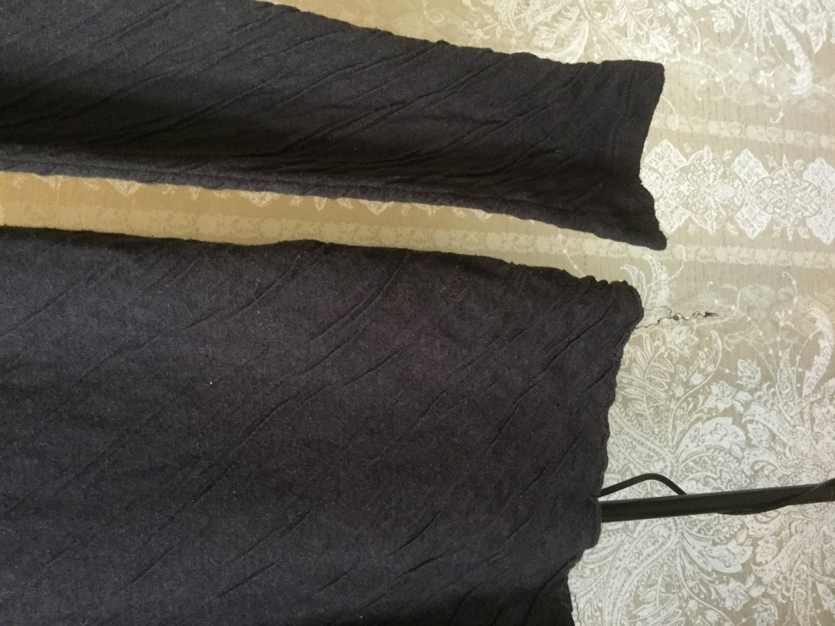 Isabel Benenato - Double layer crumpled sweatshirt.Like Rick Owens or Devoa - 8