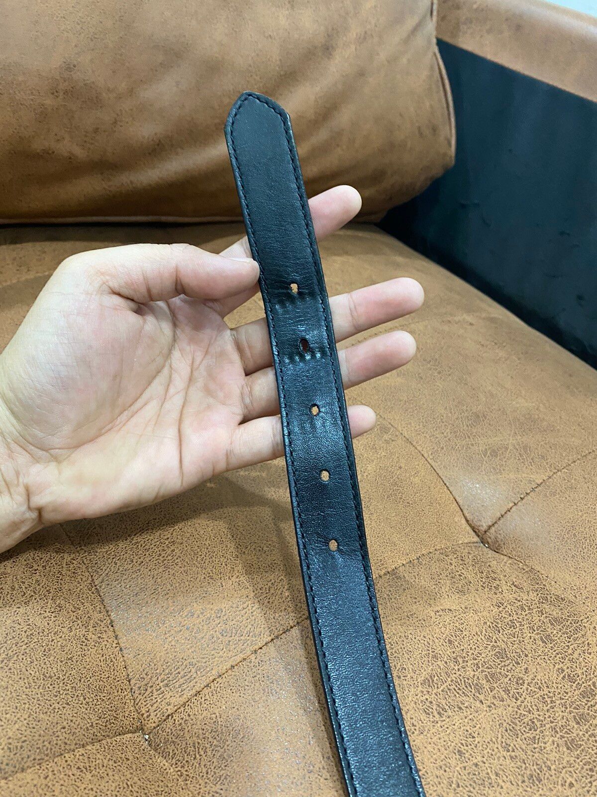 Jean Paul Gaultier Black Leather Belt - 6