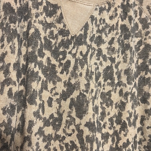 Vintage Havana Leopard Animal Print Burnout Sweatshirt - 4