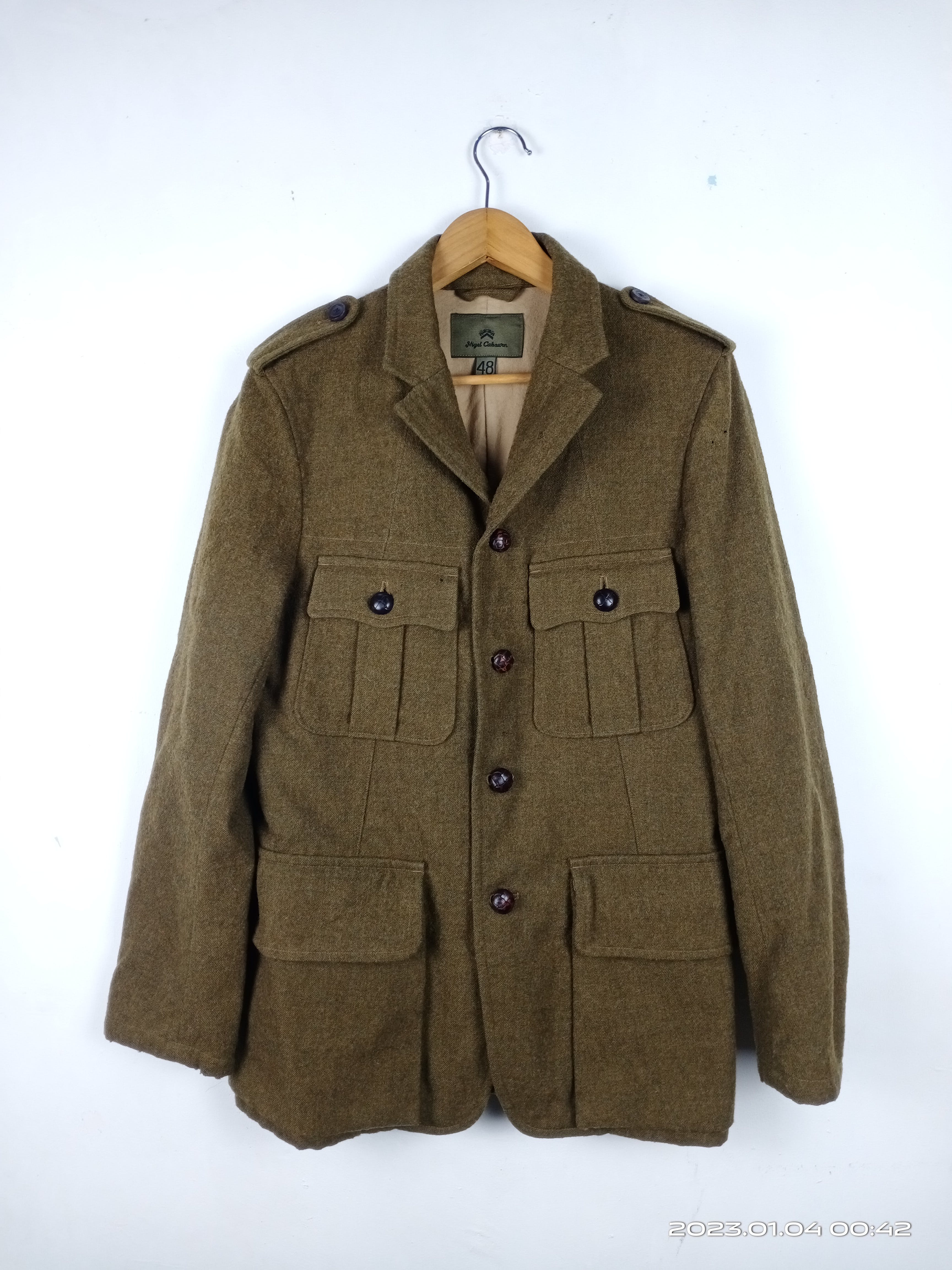 💥RARE💥Vintage Nigel Cabourn Wool Military Style Jacket - 1