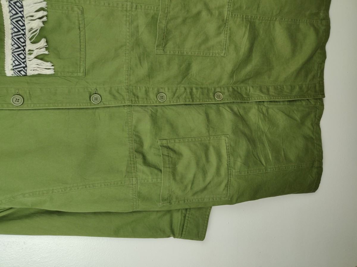 Japanese Brand -  Final Drop!  Titicaca Japan Green Long Coat Jacket - 4