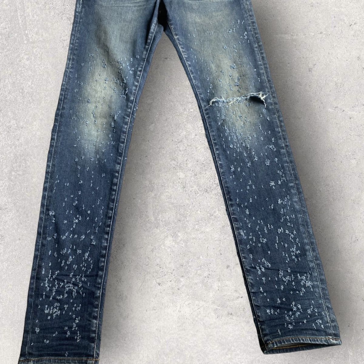 Amiri Deep Blue Classic Shotgun Jeans - 4