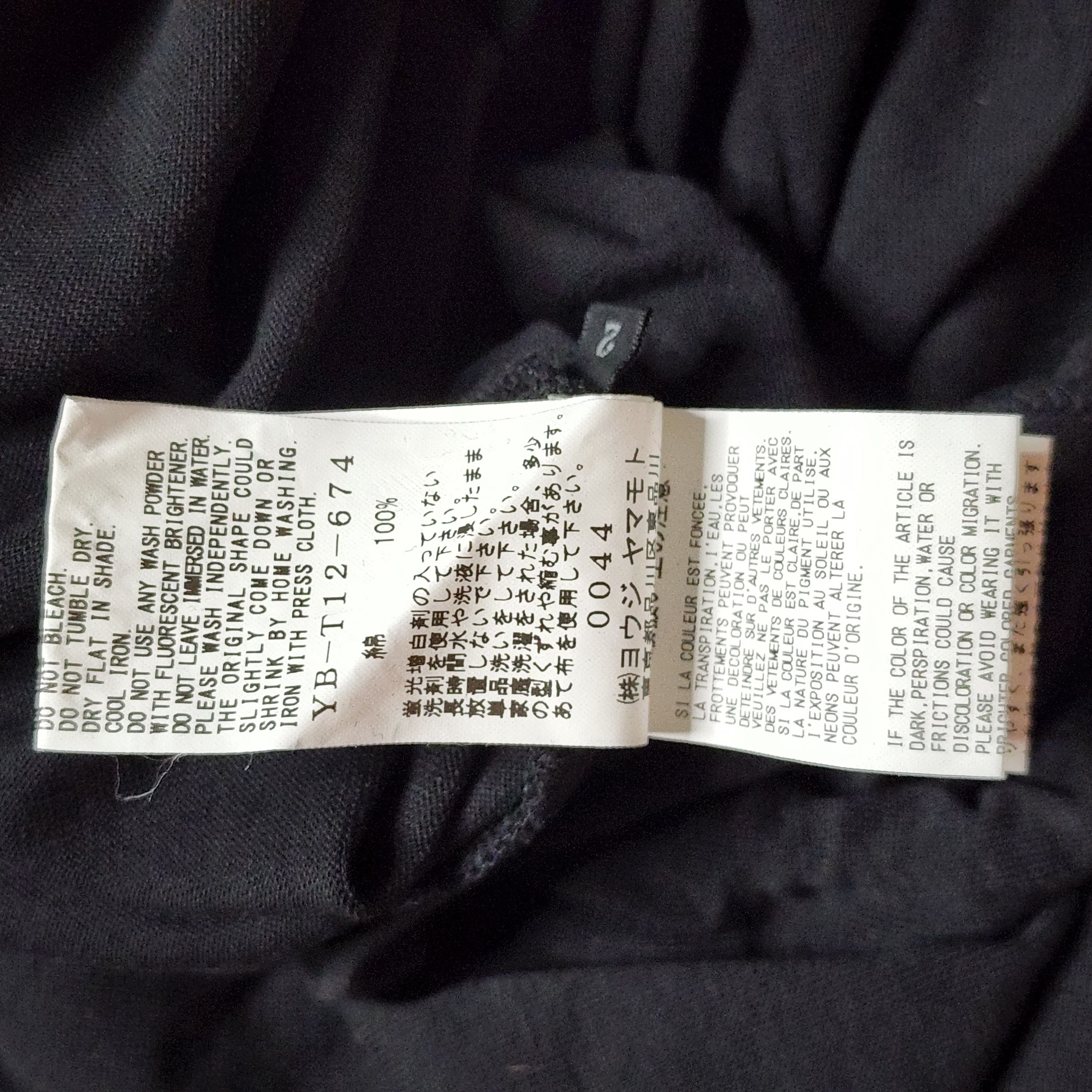 Yohji Yamamoto - Y's Side Drape Embroidery Shirt - 6