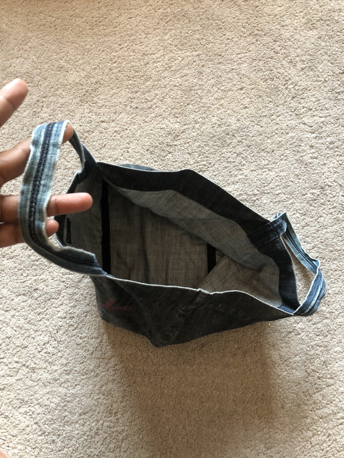 Kapital Duffle Small Denim Tote Bag - 6
