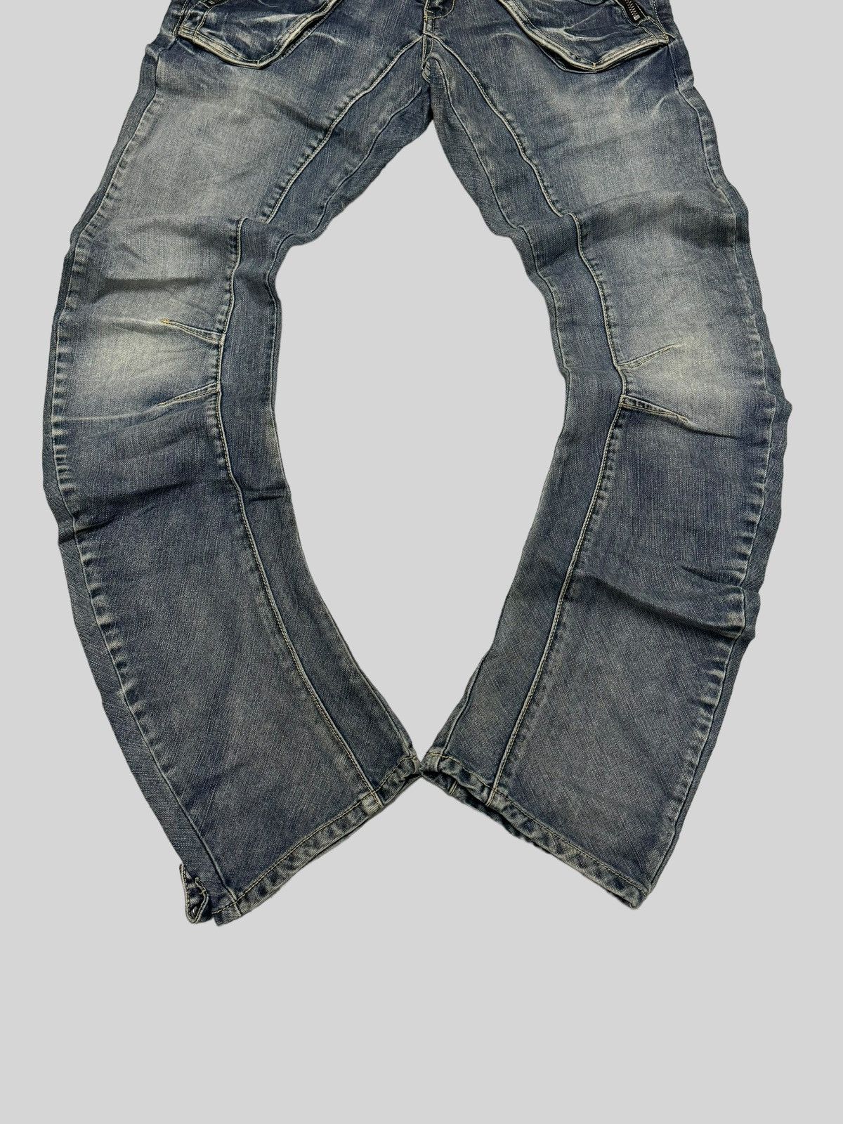 If Six Was Nine - PPFM JCURVE LEG 3D POCKET ZIPPER DENIM JEANS - 6