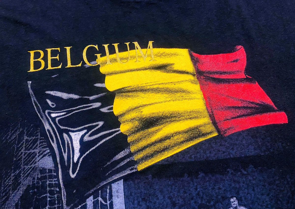 Nutmeg Mills - 1994 World Cup Belgium T-Shirt Soccer Football Made in USA - 4
