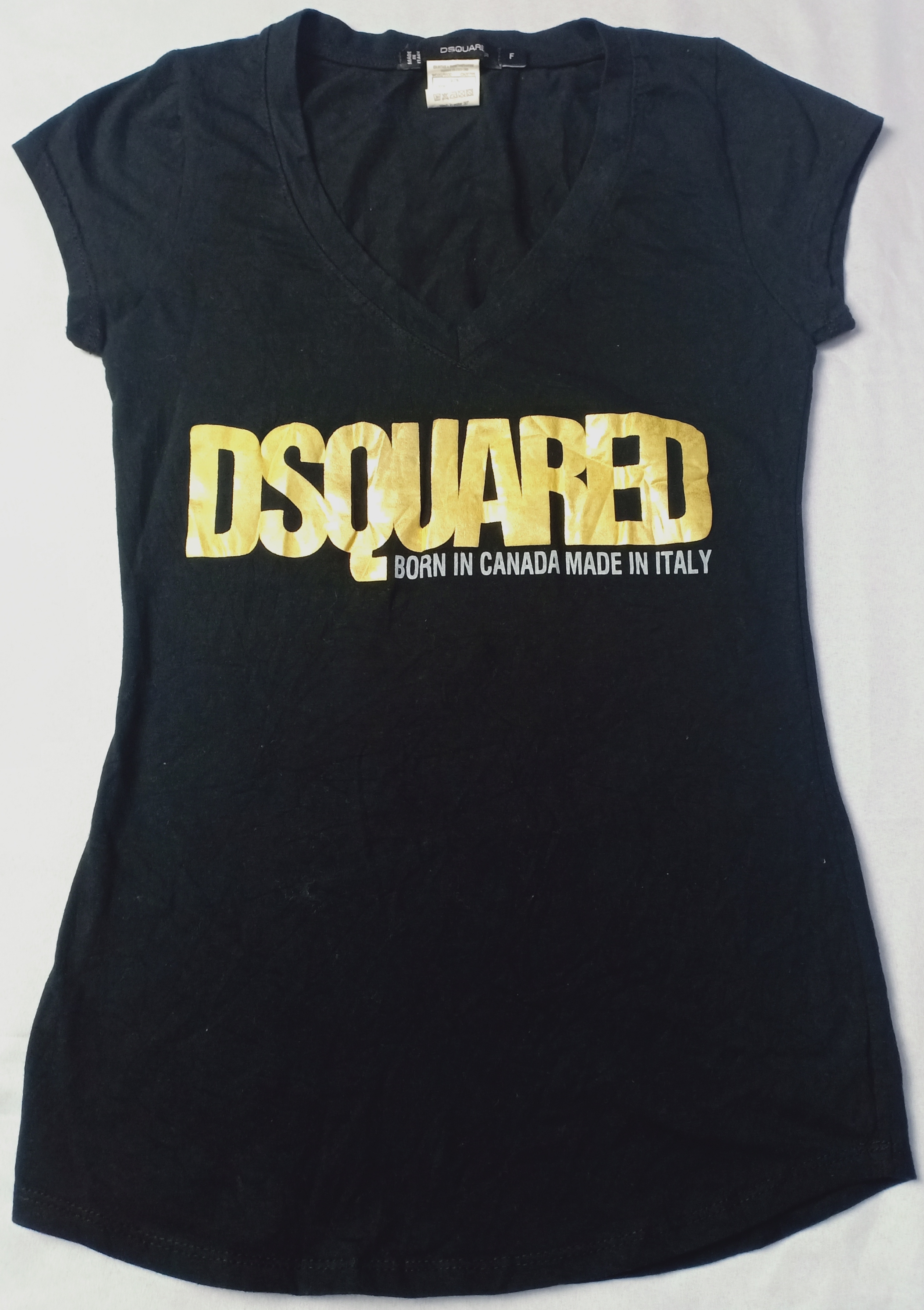 Dsquared2 Sleeveless Tee Stretchable Cap Italy Made size F - 2