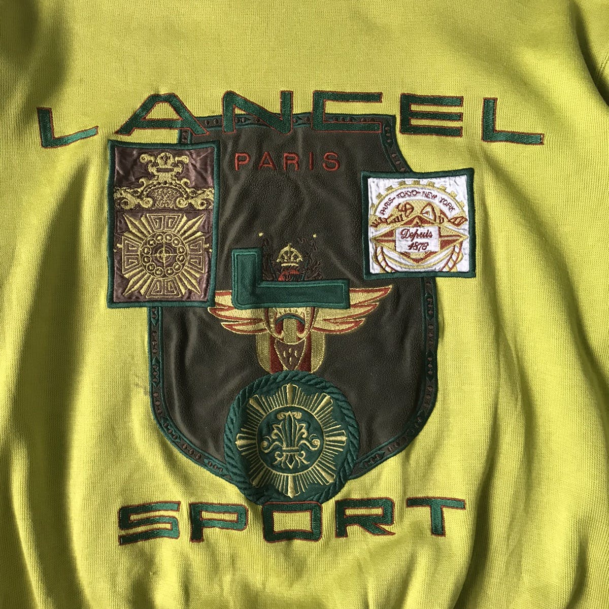 Lancel Sport Big Embroidered Sweatshirt Made in Japan - 7