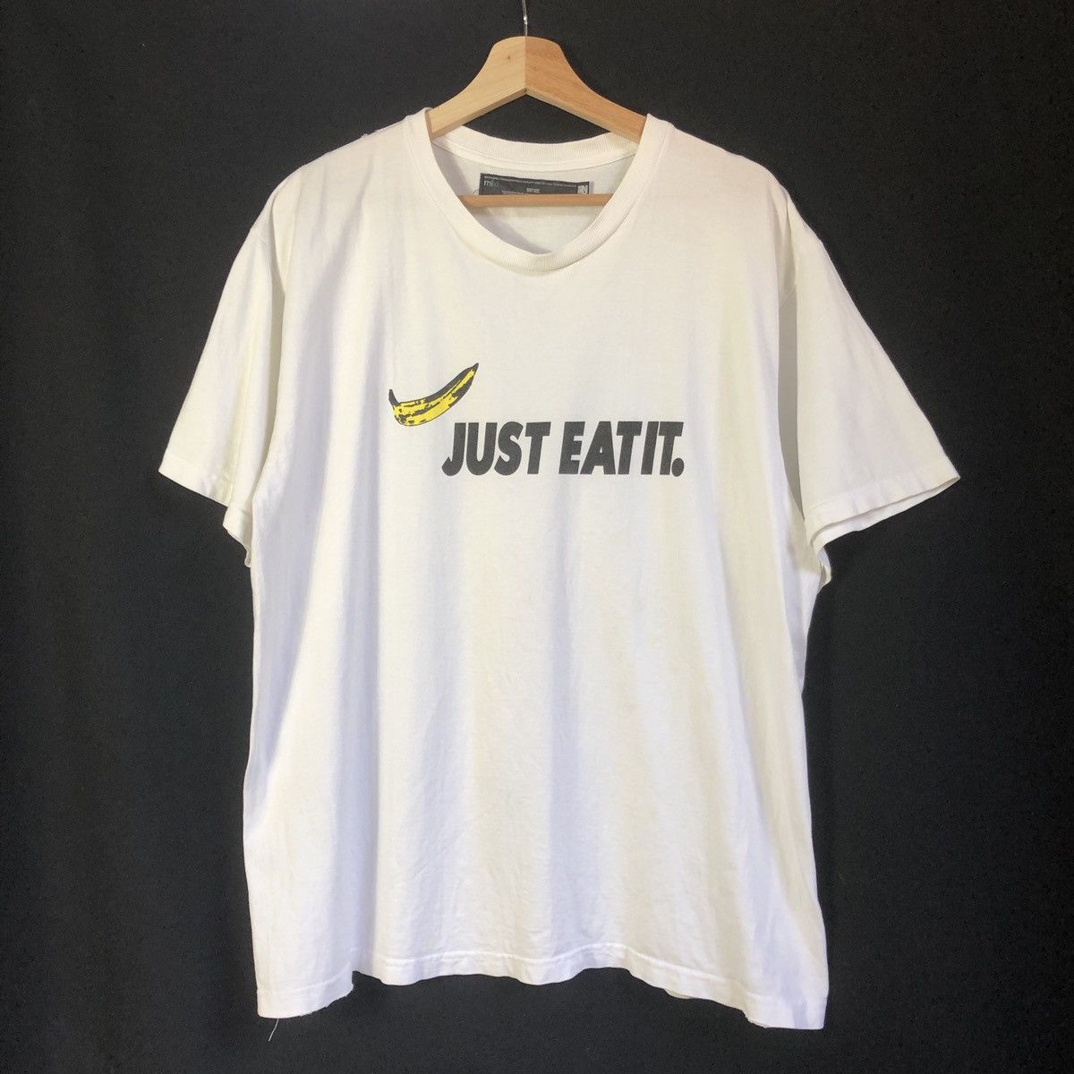 Vintage - Rare! Dunk Banana Swoosh Just Eat Brth Breath x D77 Tshirt - 1