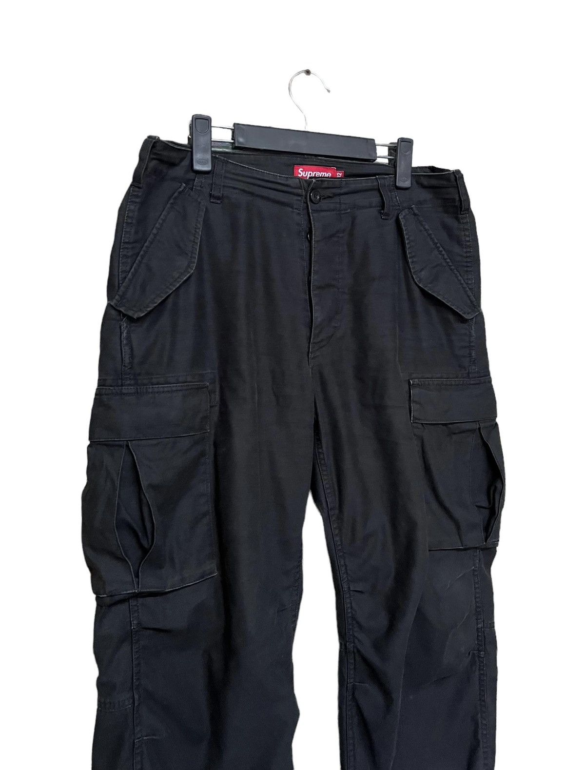 Authentic🔥Supreme Cargo Pants *BLACK* Drawstring Leg - 6