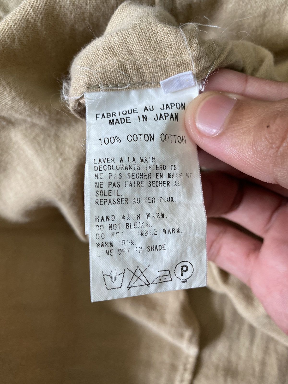 Y’s Yohji Yamamoto🇯🇵Old Cotton Hemp Button Long Shirt - 7