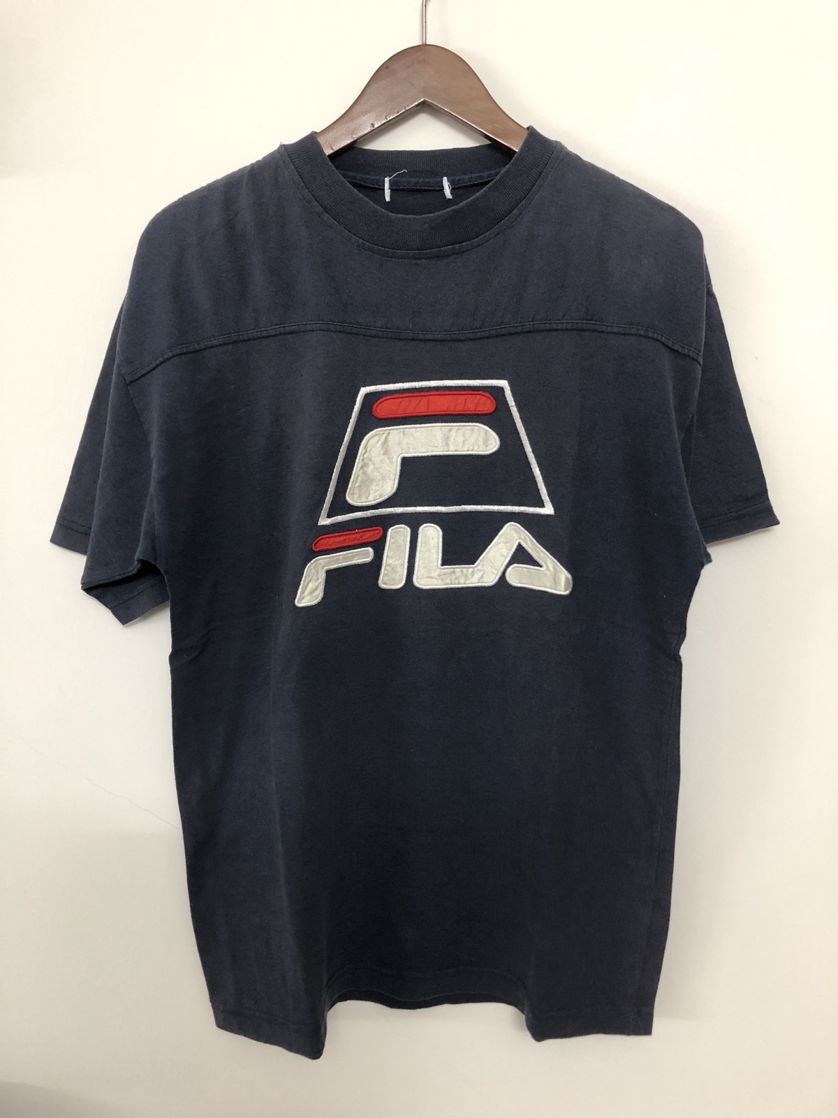 Vintage - Vintage FILA Big Logo Embroidery T-Shirt - 1