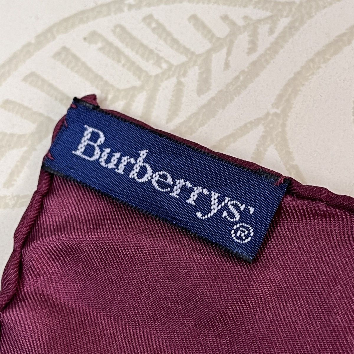 Pure Silk Burberrys Scarves Full Print Vintage - 14