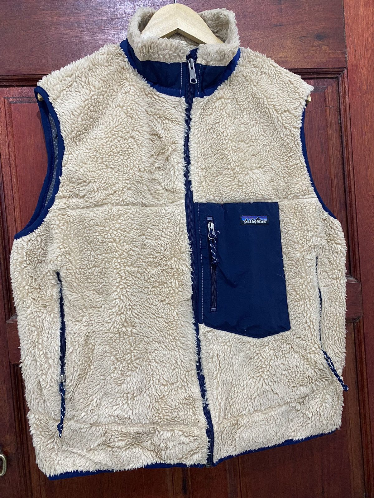 Vintage 1990s Patagonia Deep Pile Sherpa Vest Jacket - 4