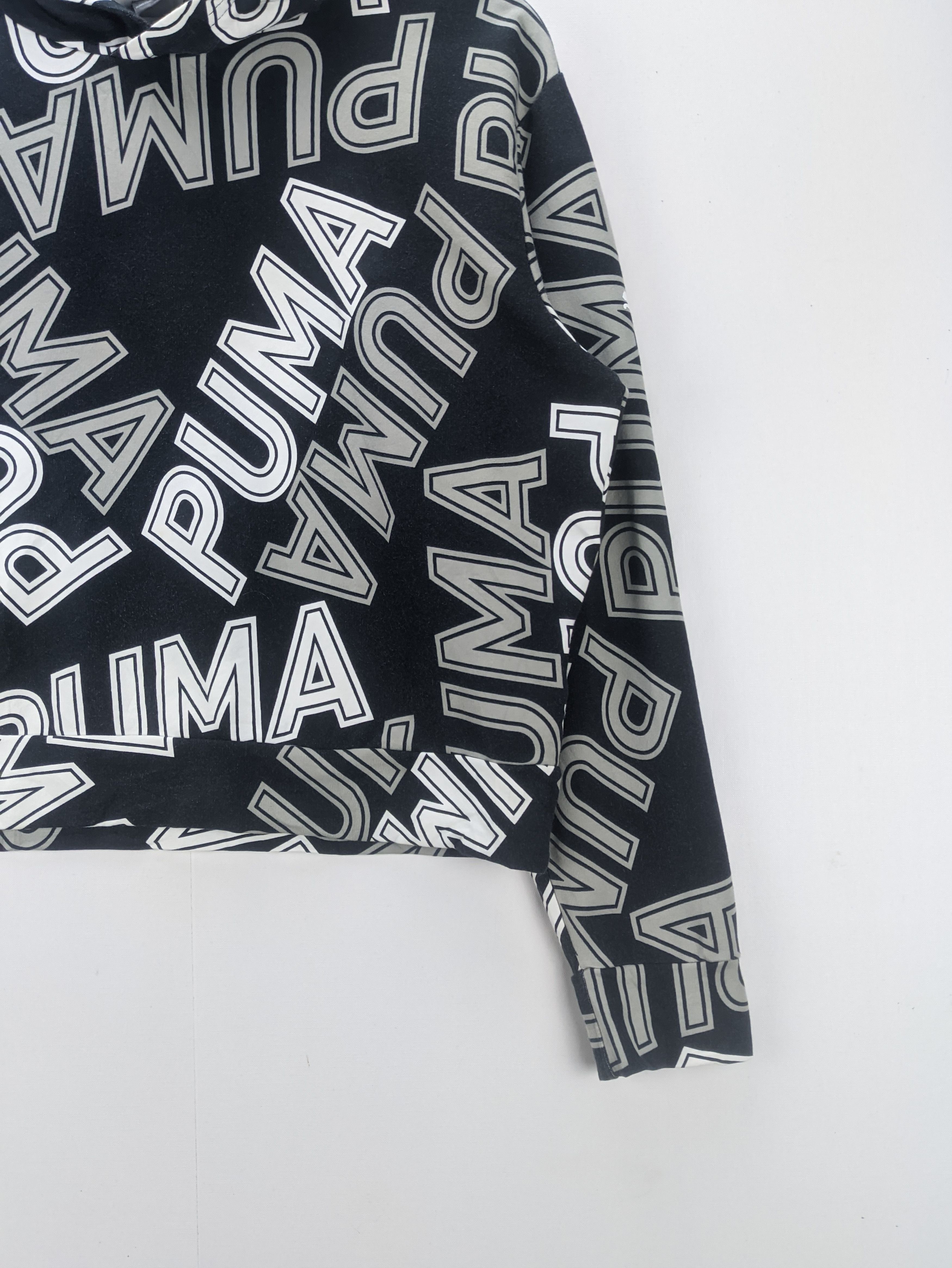 Steals🔥Puma Cropped Hoodie Pullover Fullprint - 5