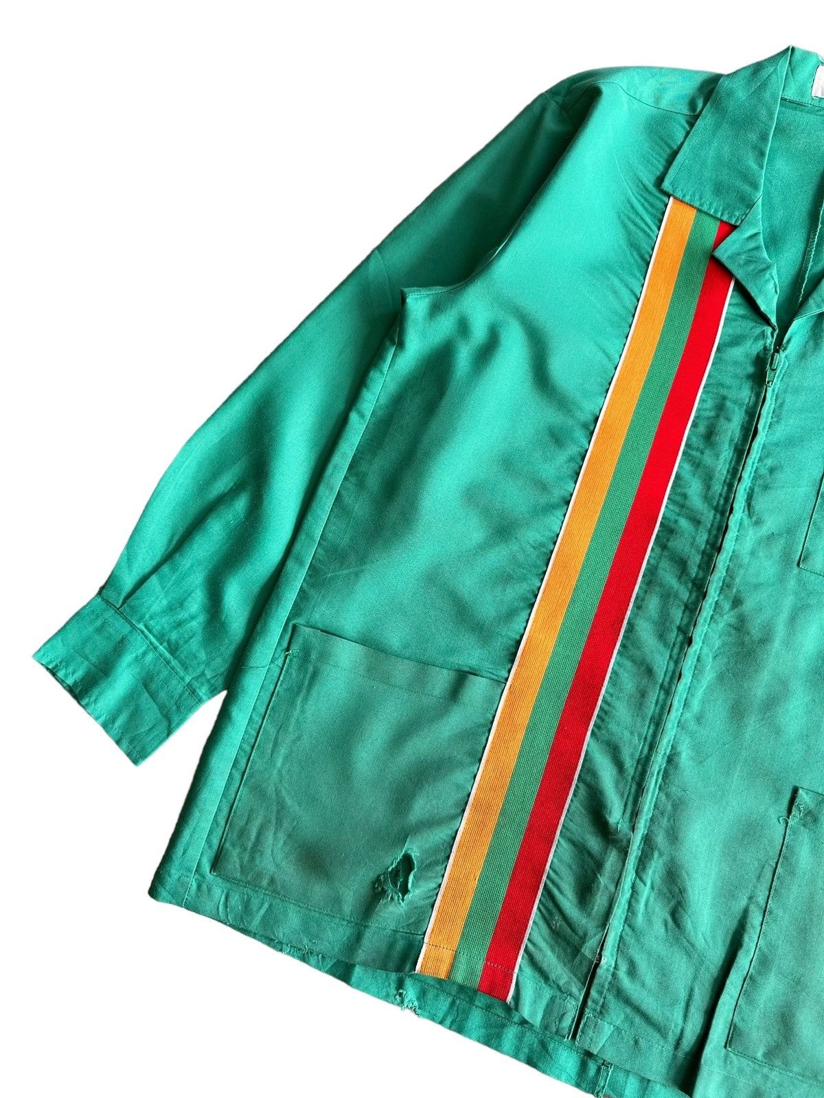 Vintage Workshirt 7 Eleven Green Colour - 9