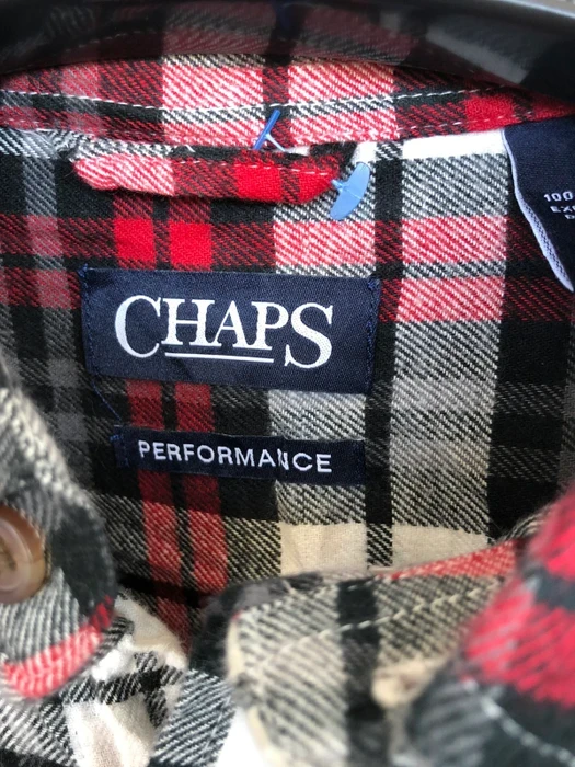 Chaps - Chaps Checked Plaid Tartan Flannel Shirt 👕 - 4