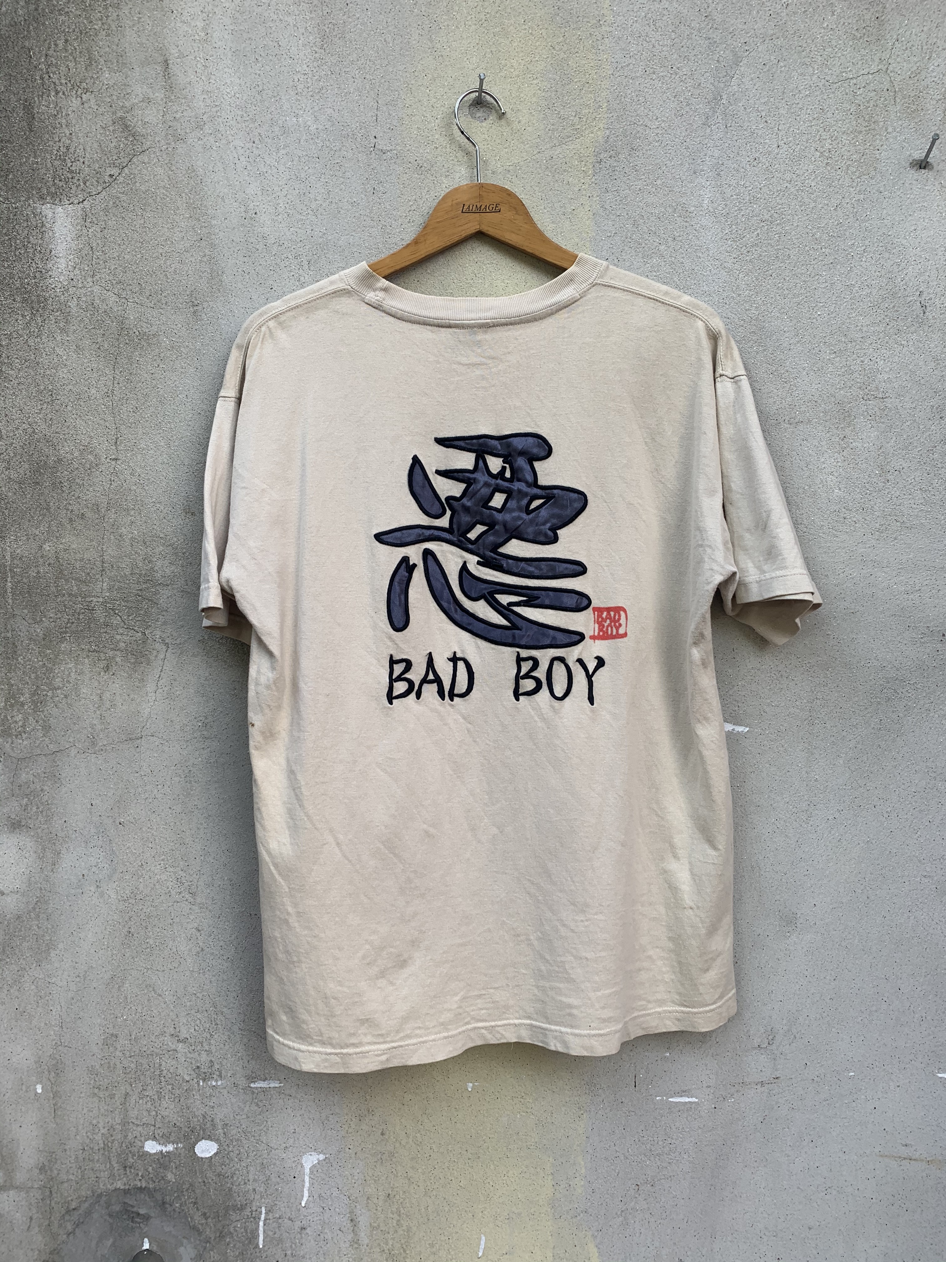 Vintage - Vintage Bad Boy Hip Hop Japanese Kanji Tee/T-Shirt - 3