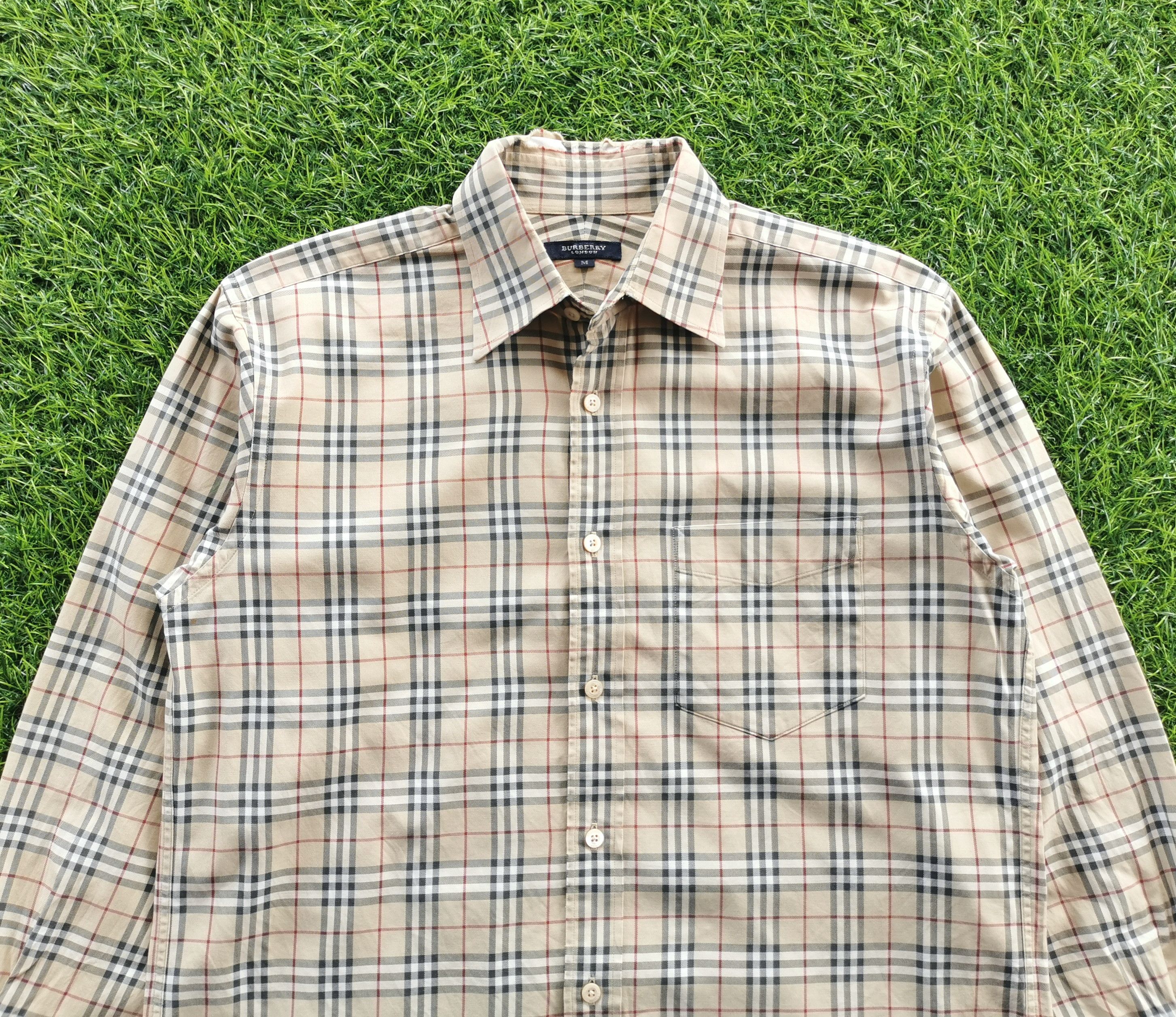 Burberry Check Long Sleeve Shirts - 1