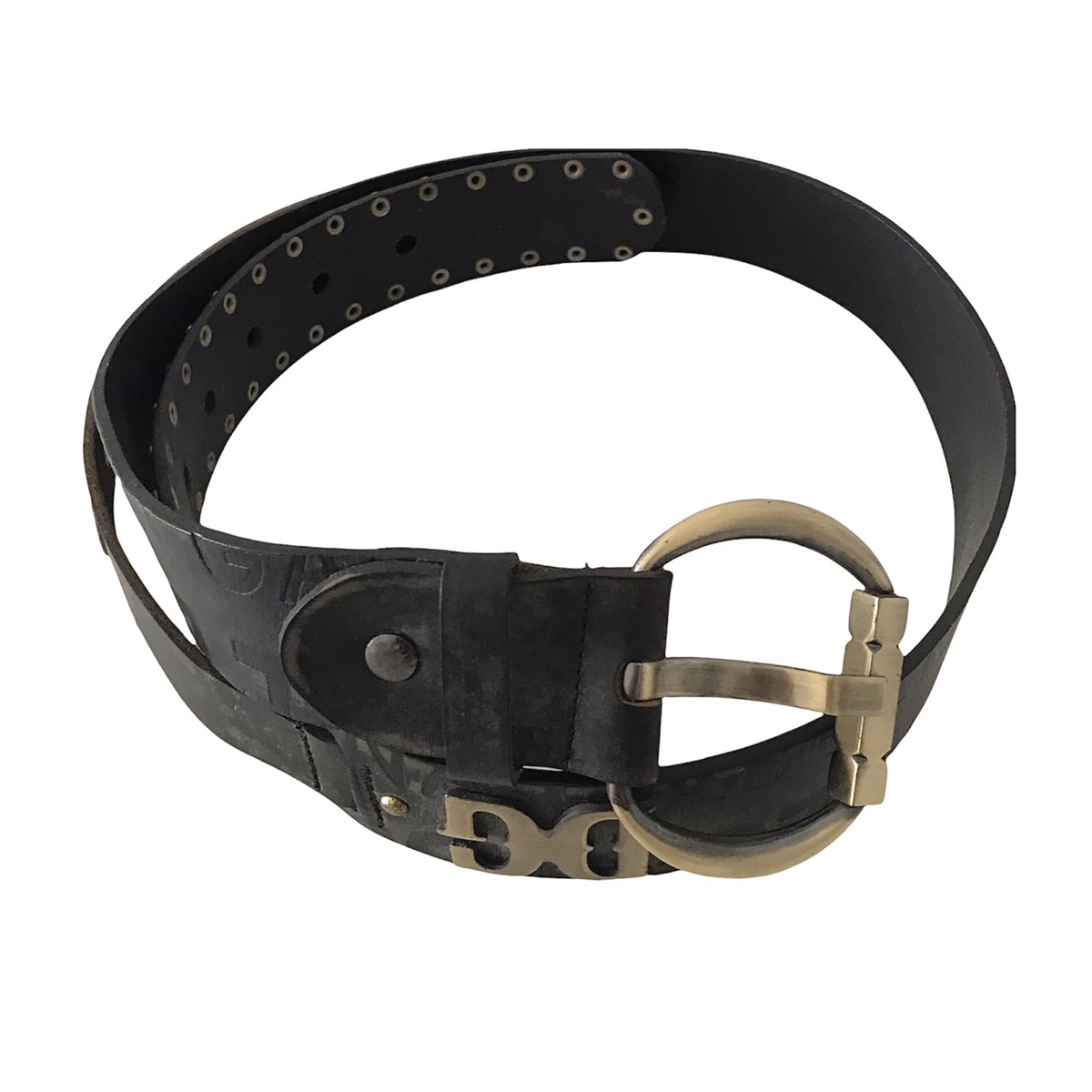 Authentic Vintage Dolce & Gabbana D&G Thick Leather Belt - 3