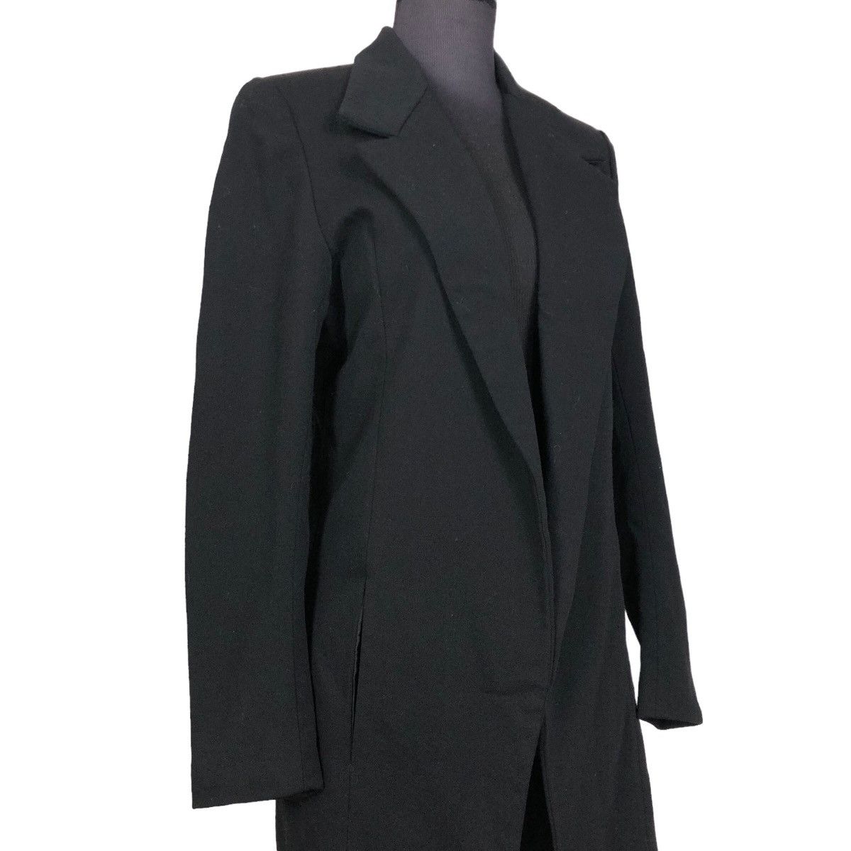 Vintage 90s Yohji Yamamoto Femme 1997AW Cutaway Overcoat - 5