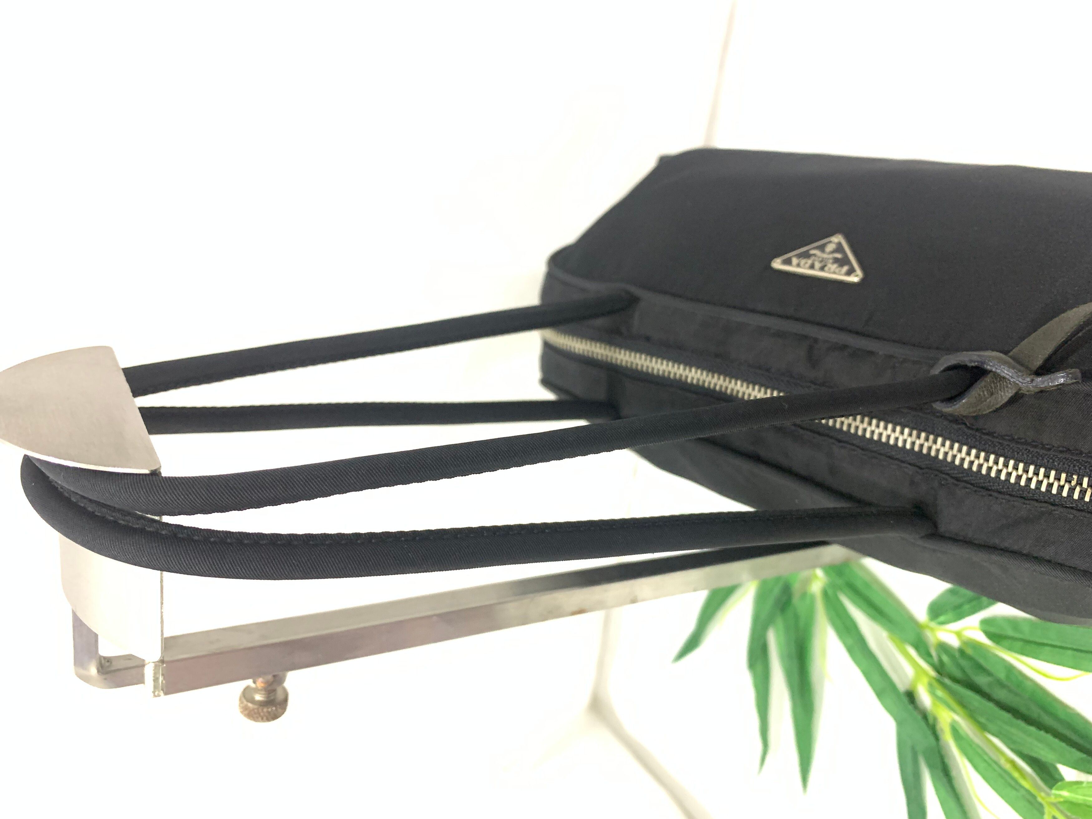 Black Authentic Prada Nylon Handbag - 4