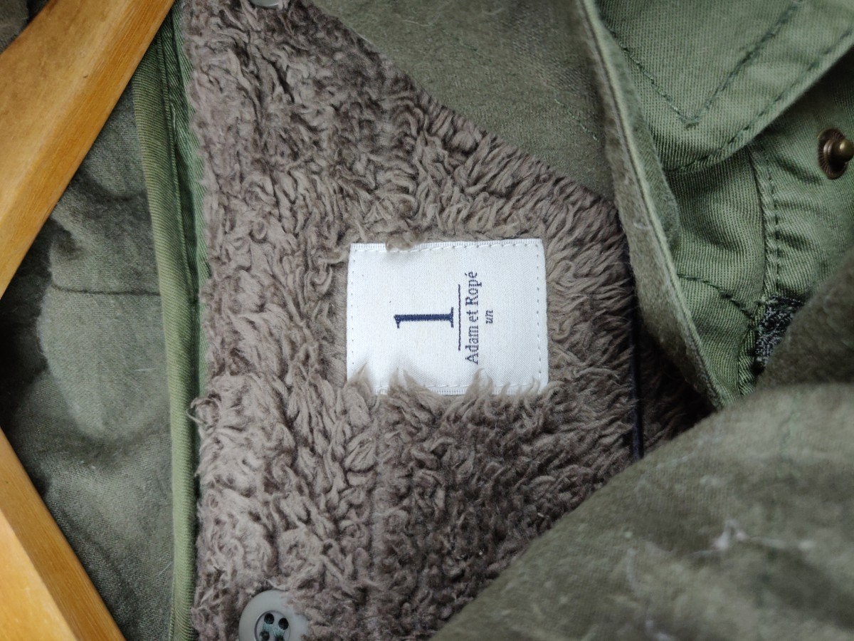 Adam et Rope - Fishtail Parka Long Jacket Fur Hoodie - 3