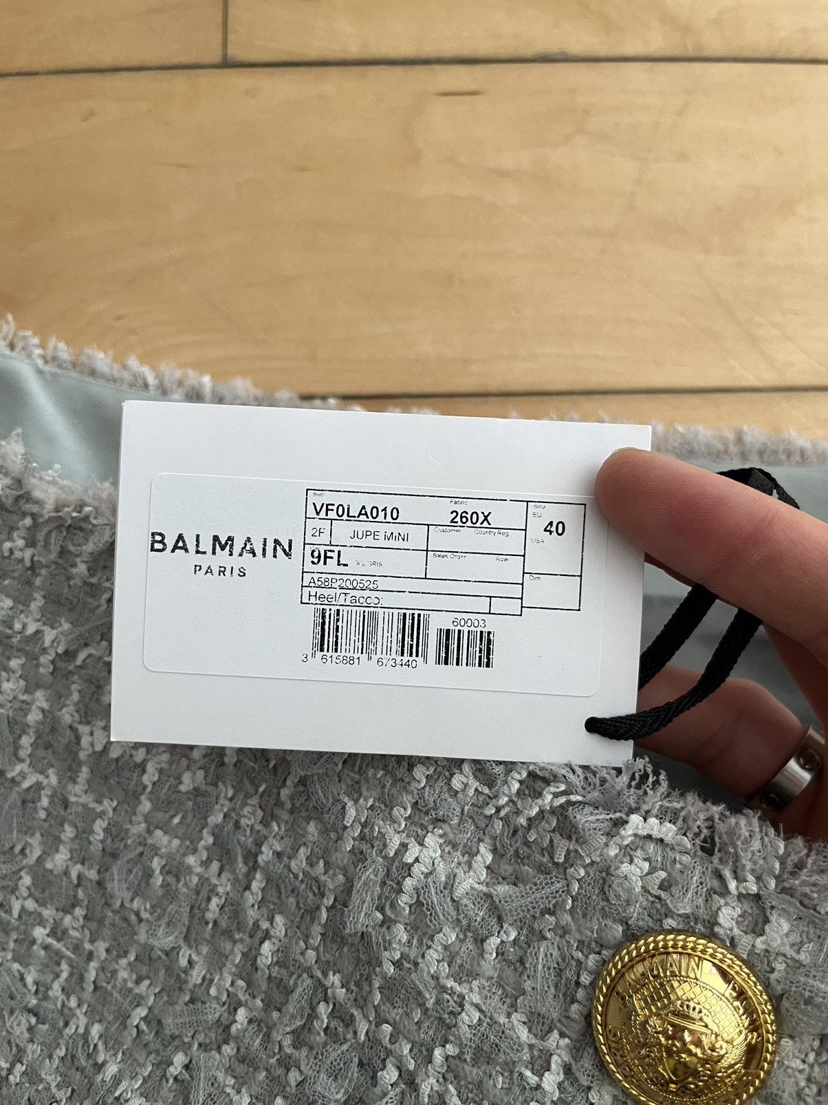 NWT - Balmain Tweed Wrap Skirt - 5