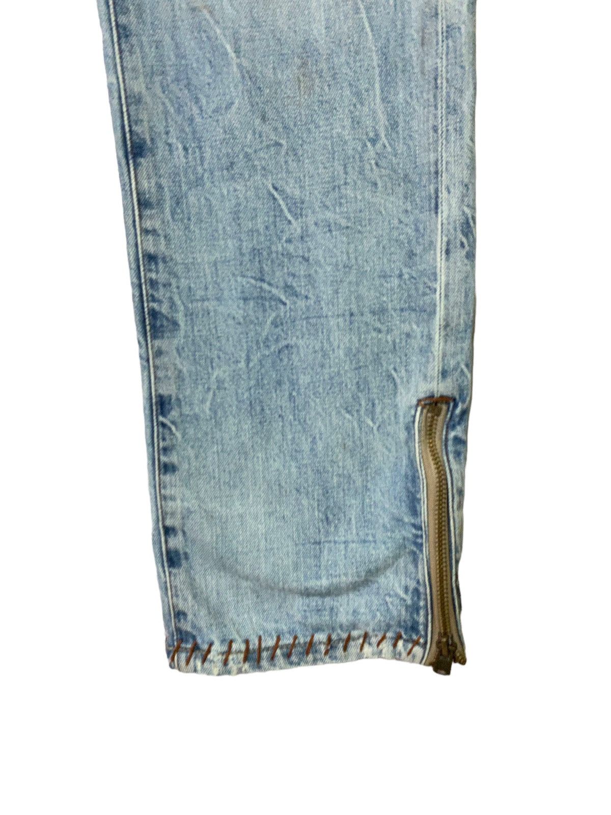 Distressed Denim - Distressed Japan Denim Zipper Custom Denim Jeans - 8