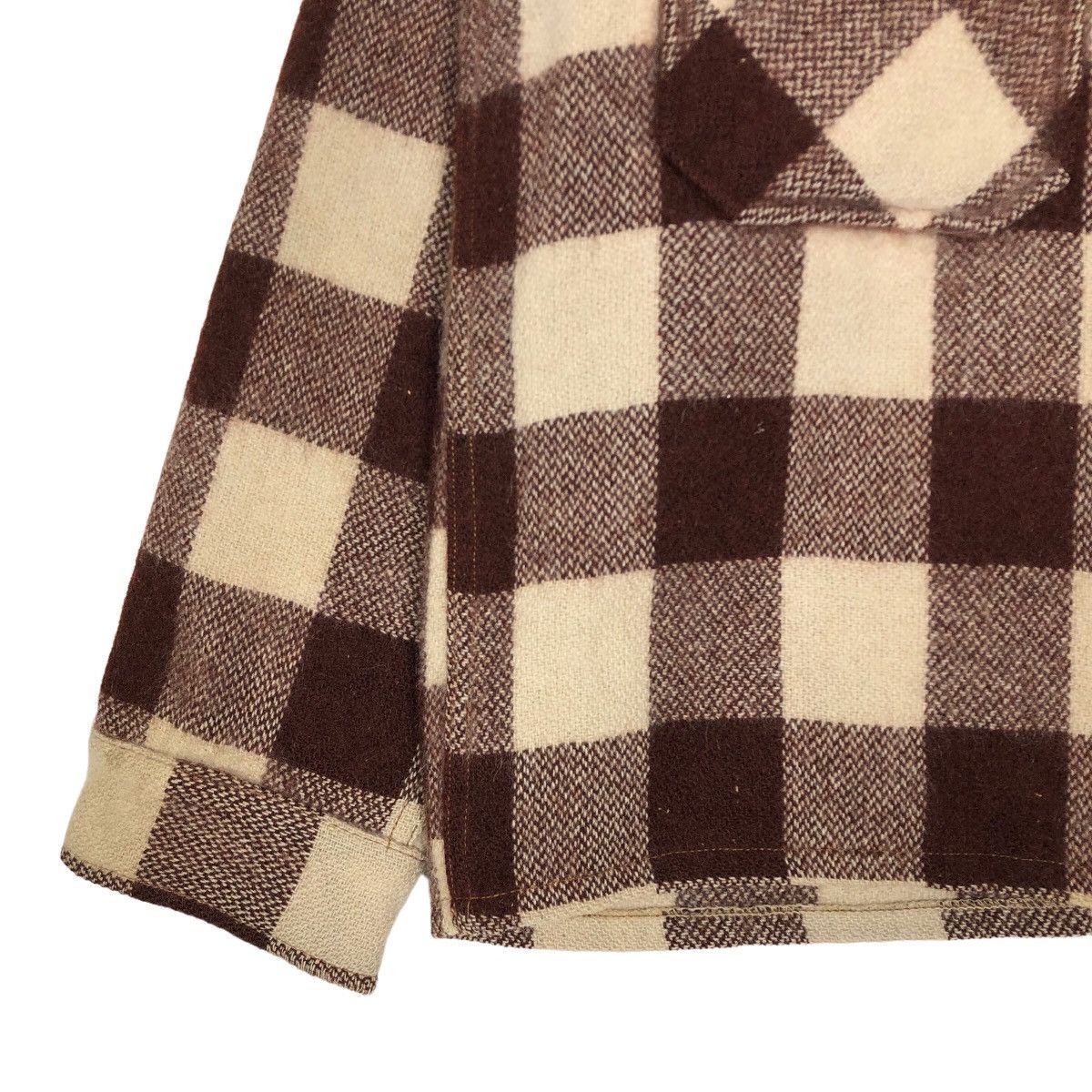 Vintage 90s North Country Wool Flannel Jacket Plaid - 3