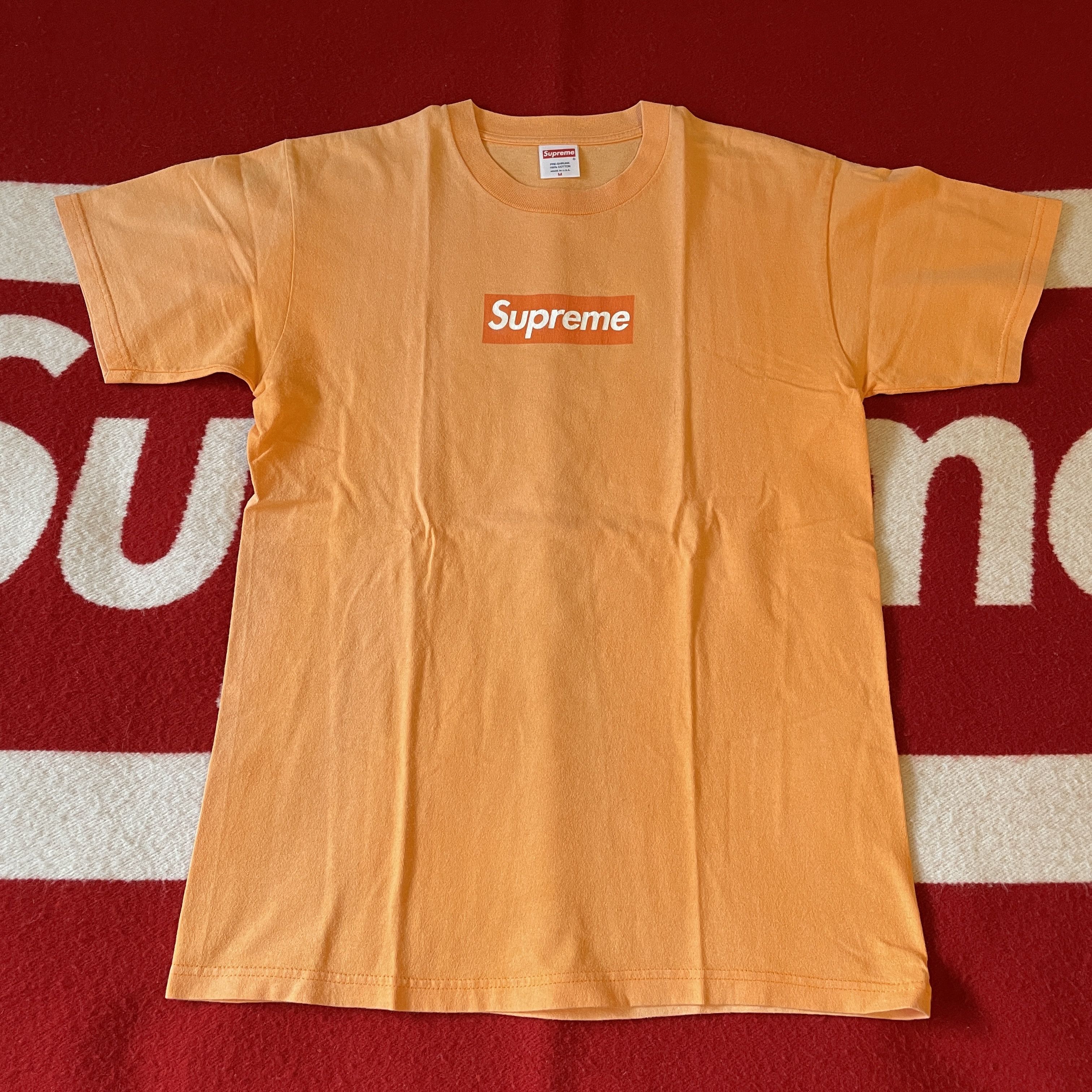 Supreme Supreme - Orange Box Logo Tee Shirt 2004 S/S04 Faded Orange |  barter6 | REVERSIBLE